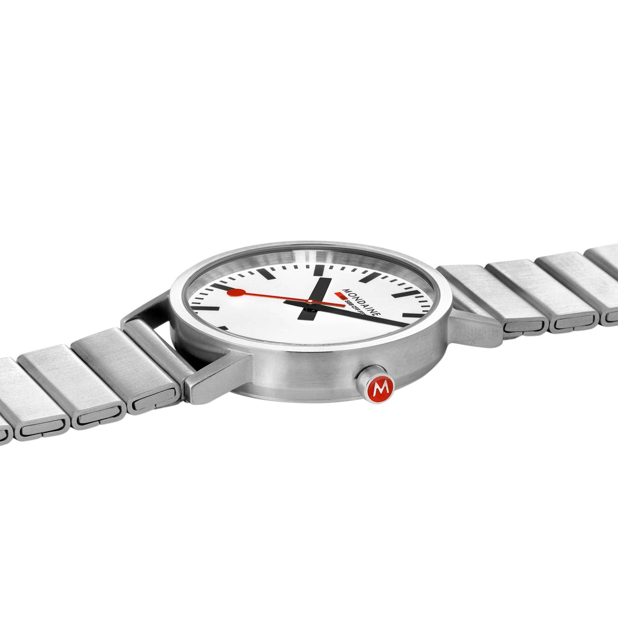 Mondaine Classic Quartz White Dial Stainless Steel Bracelet Men's Watch A660.30360.16SBJ