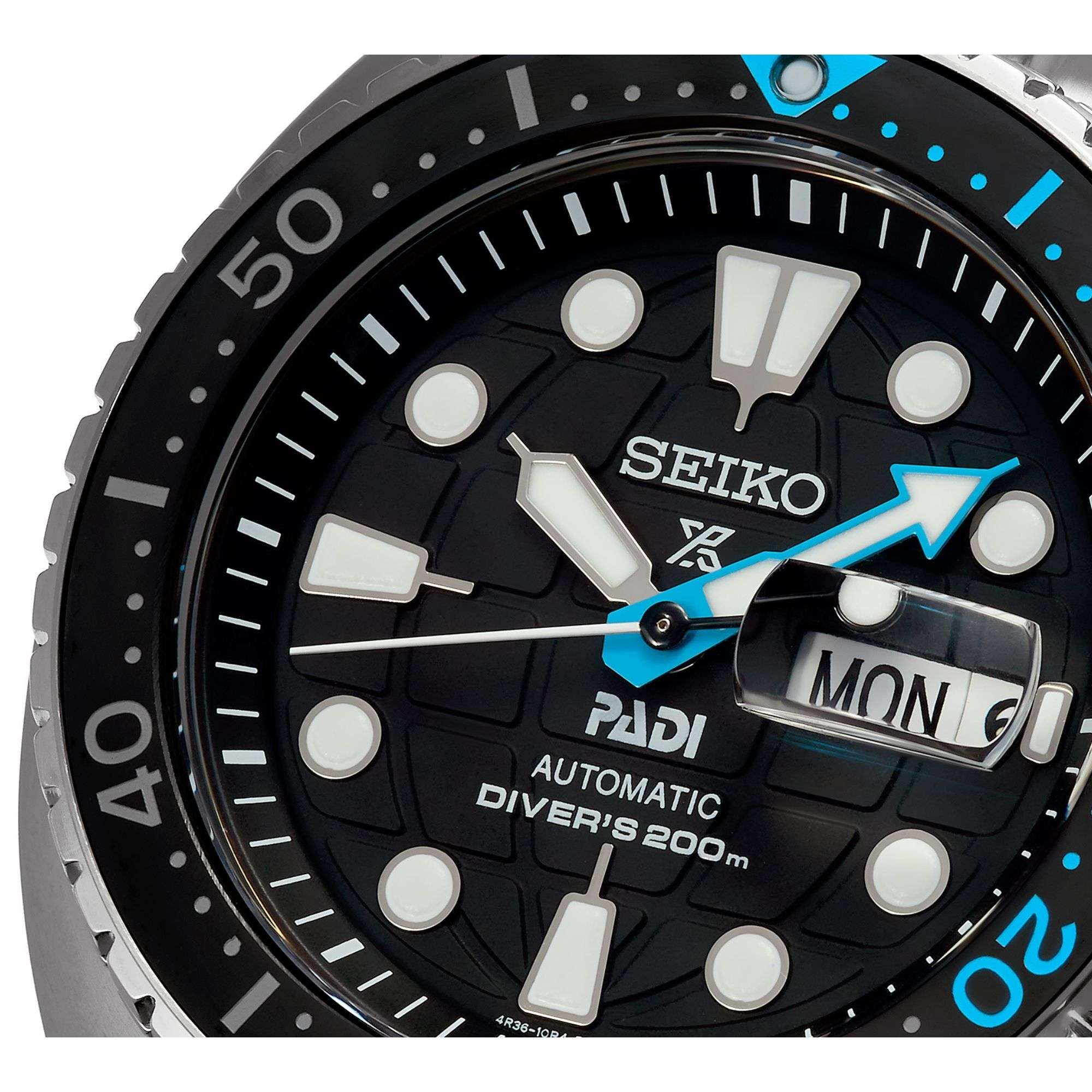 Seiko Prospex King Turtle PADI Automatic Black Dial Stainless Steel Bracelet Men's Watch SRPG19K1