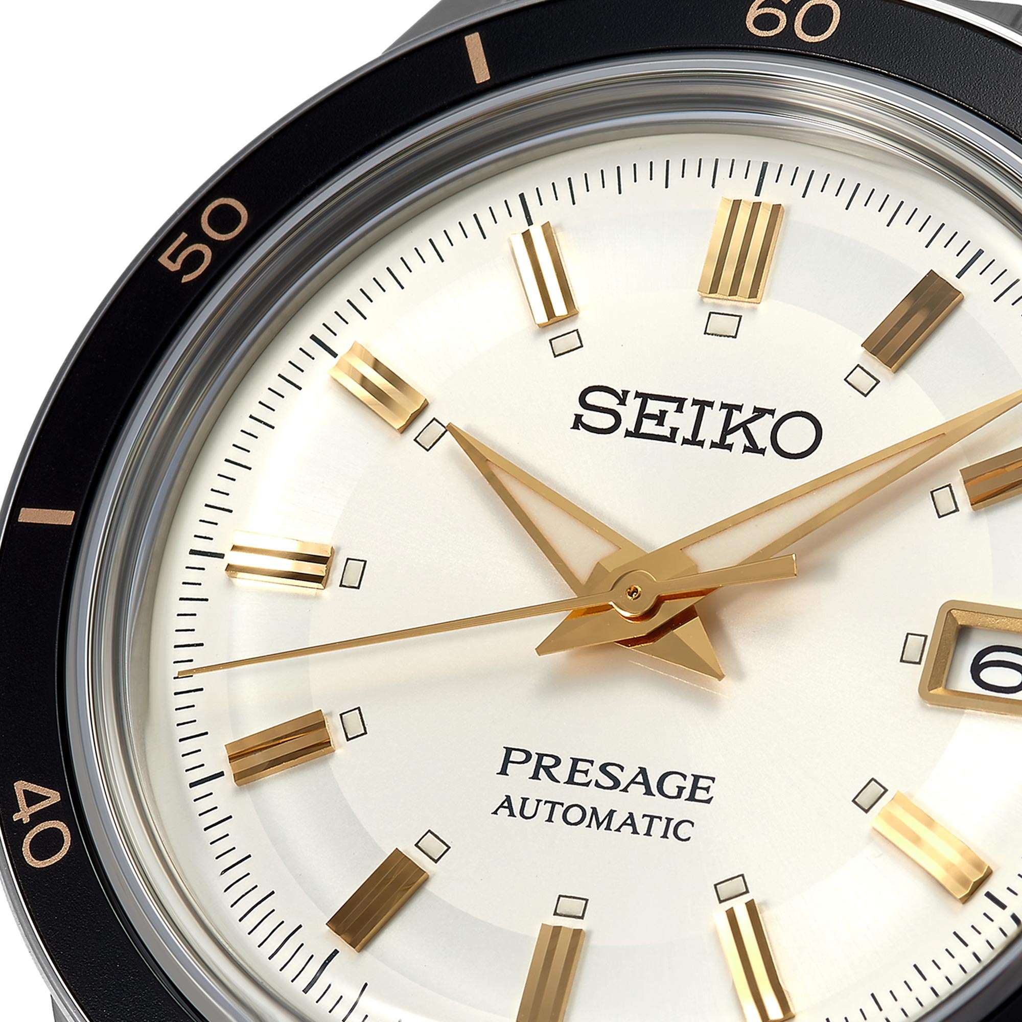 Seiko Presage Style 60's Automatic White Dial Stainless Steel Bracelet Men's Watch SRPG03J1