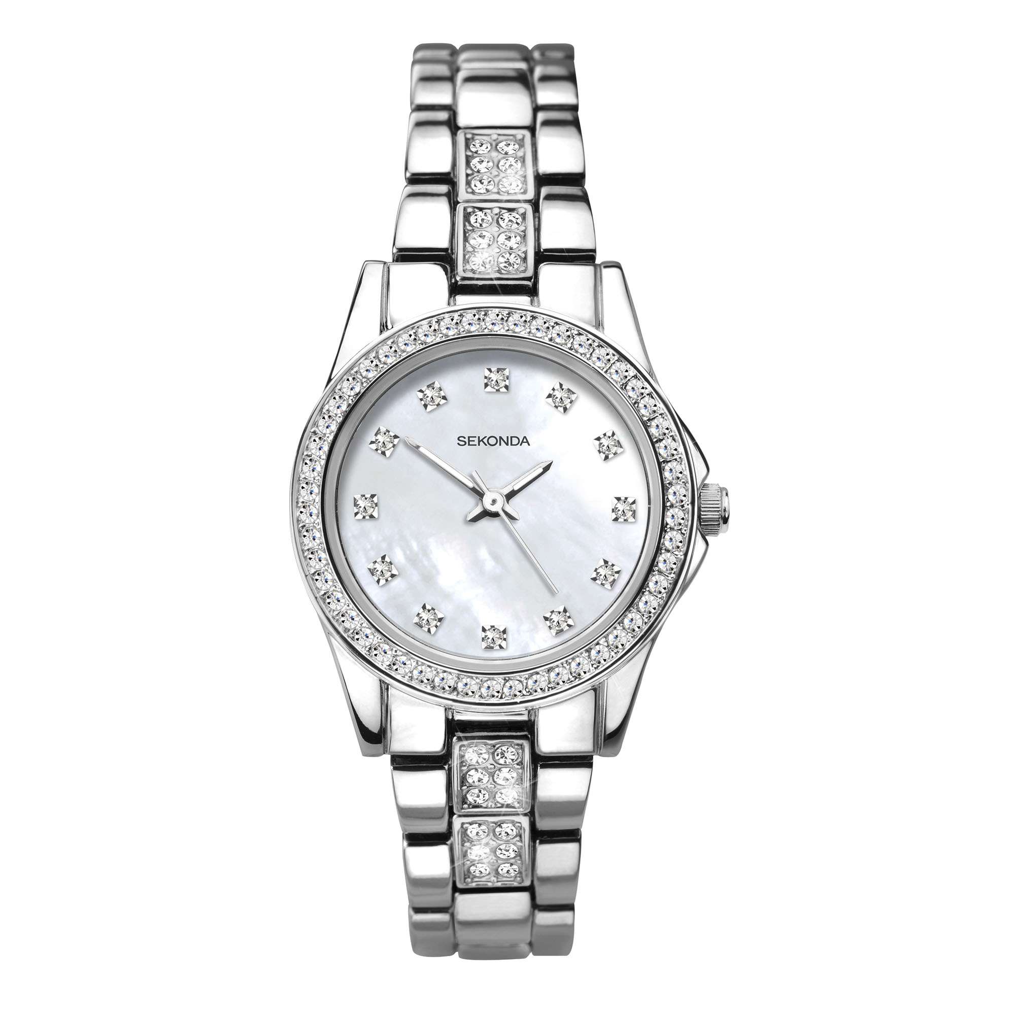 Sekonda Editions Quartz Mother of Pearl Dial Stainless Steel Bracelet Ladies Watch 2841