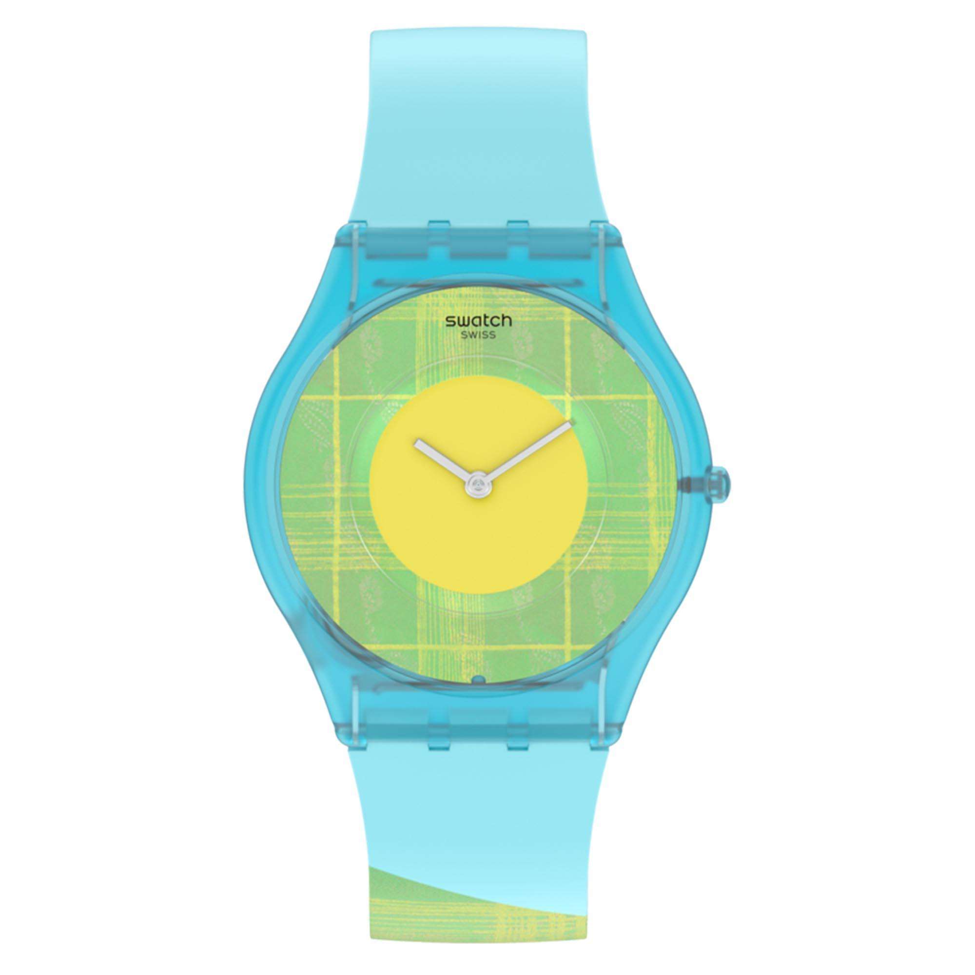 Swatch Supriya Acid Mardas 02 Quartz Yellow Dial Multi Tonal Silicone Strap Ladies Watch SS08Z104