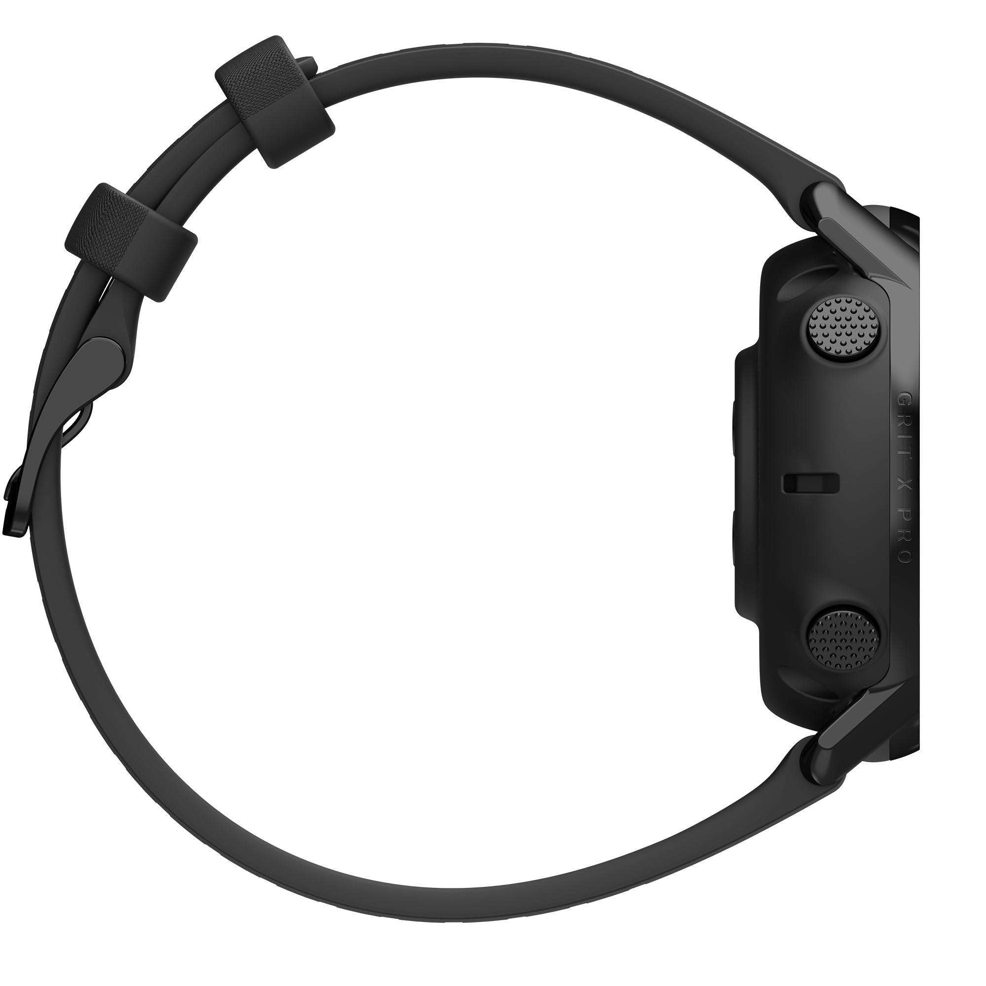 Polar Grit X Pro Black DLC Quartz Black Dial Black Synthetic Rubber Strap Unisex Watch 90085773