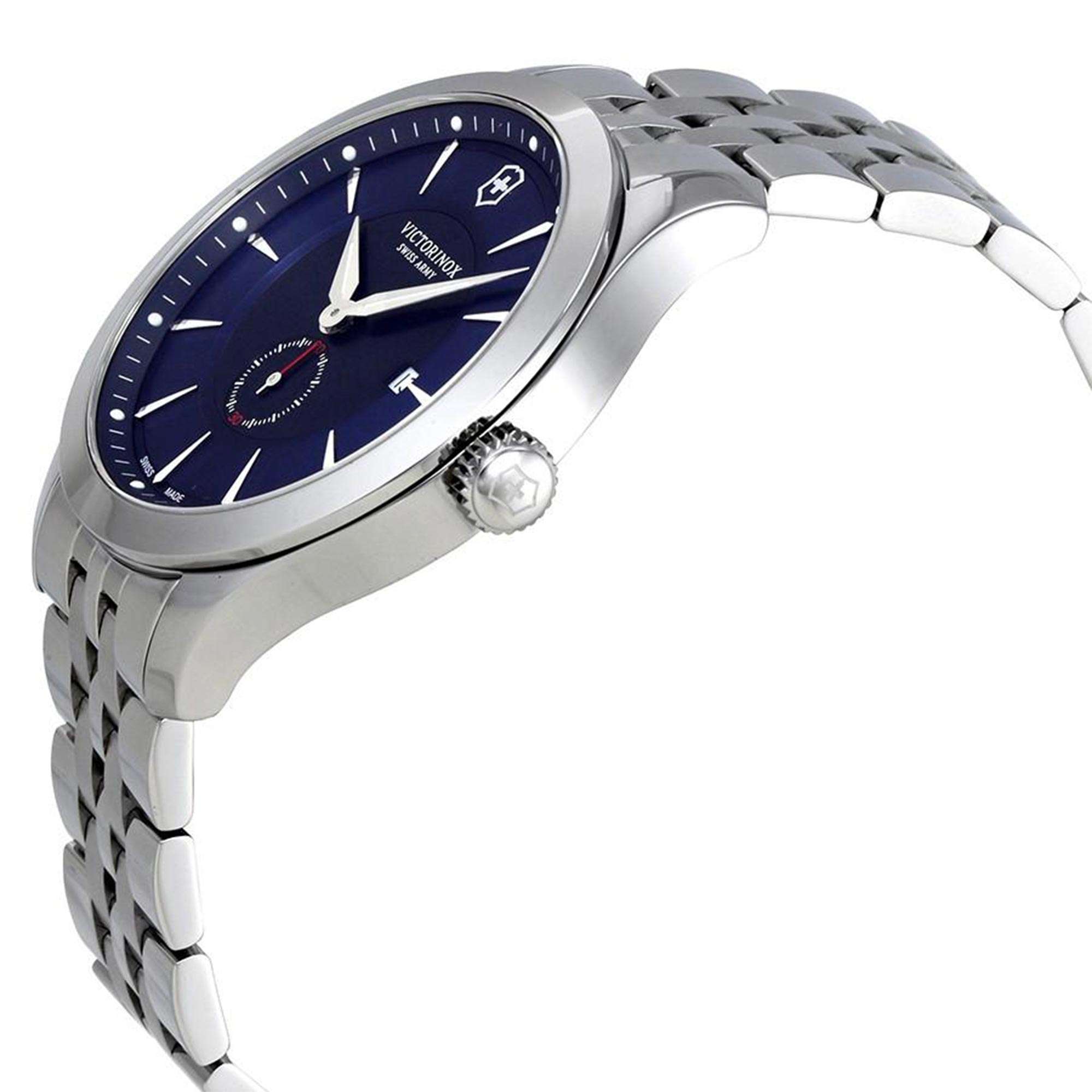 Victorinox Swiss Army Alliance Blue Dial Silver Stainless Steel Bracelet Men's Watch 241763