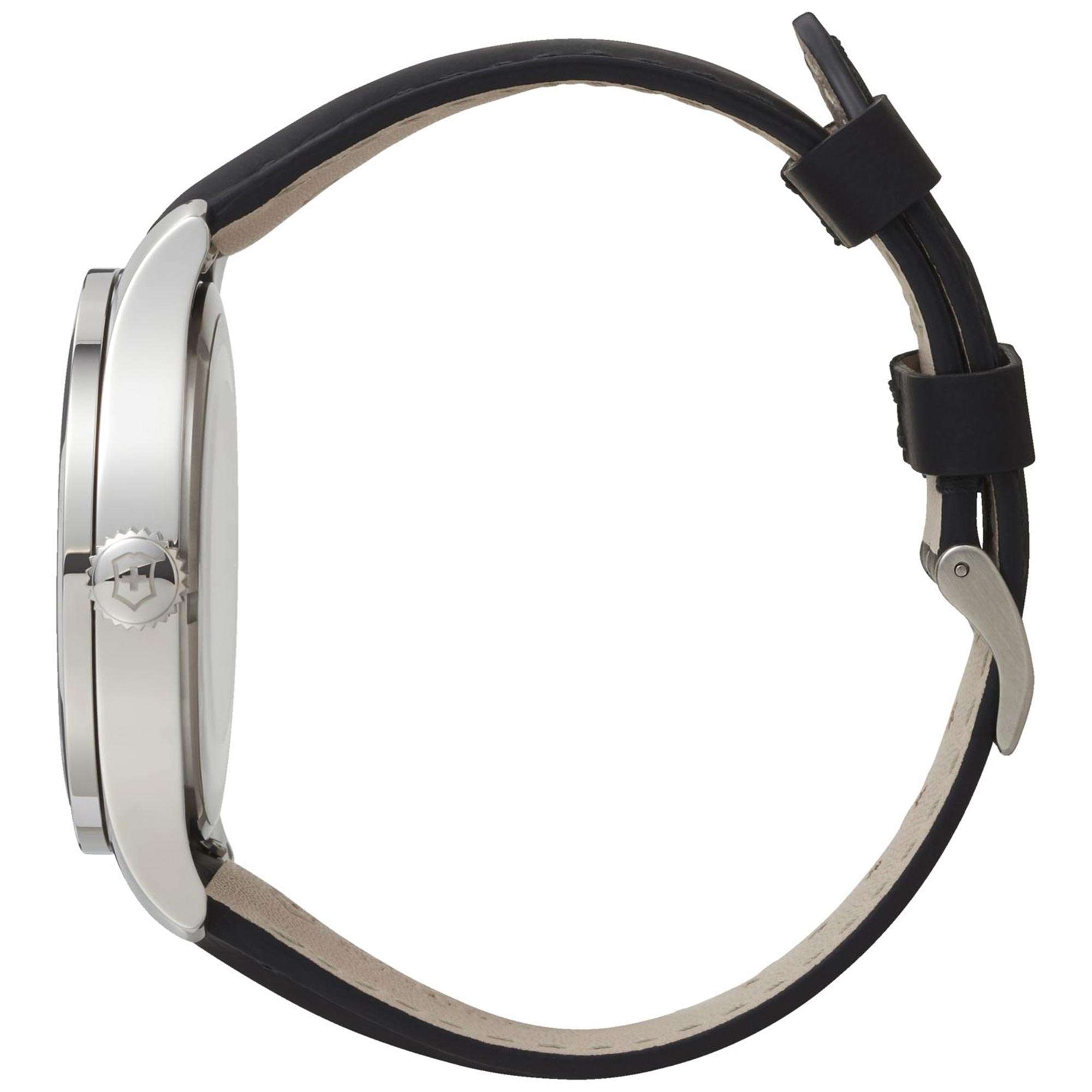 Victorinox Alliance Mechanical White Dial Black Leather Strap Men's Watch 241871