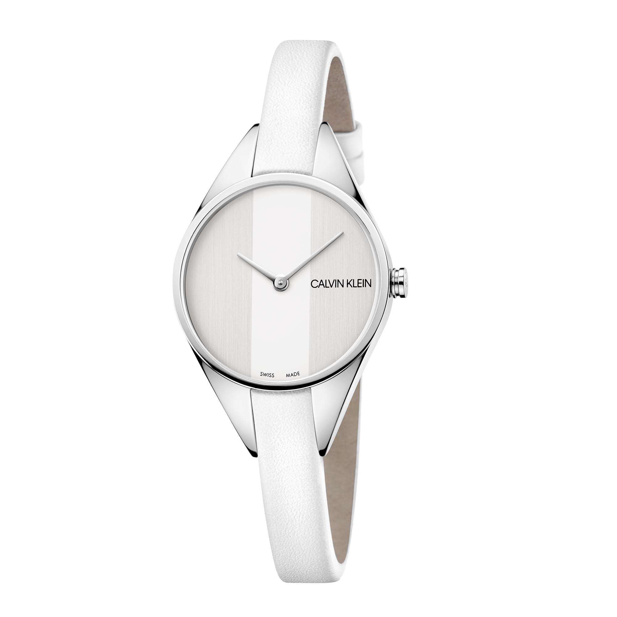 Calvin Klein Wavy Quartz Silver Dial Stainless Steel Bracelet Ladies Watch K8P231L6