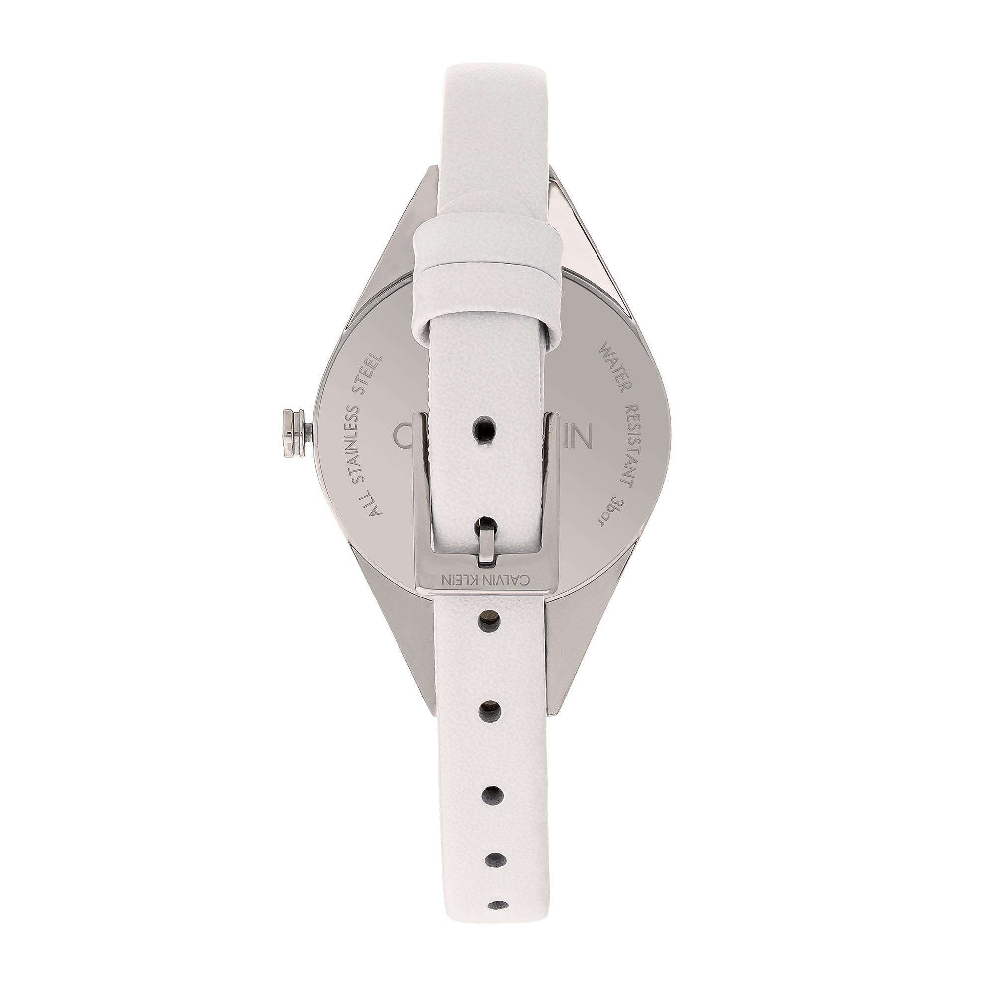 Calvin Klein Wavy Quartz Silver Dial Stainless Steel Bracelet Ladies Watch K8P231L6