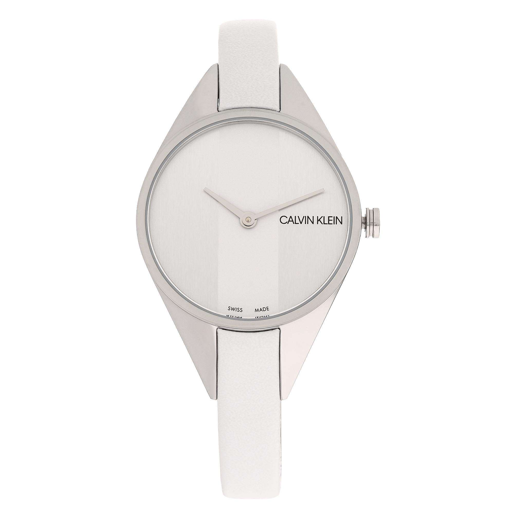 Calvin Klein Wavy Quartz Silver Dial Stainless Steel Bracelet Ladies Watch K8P231L6