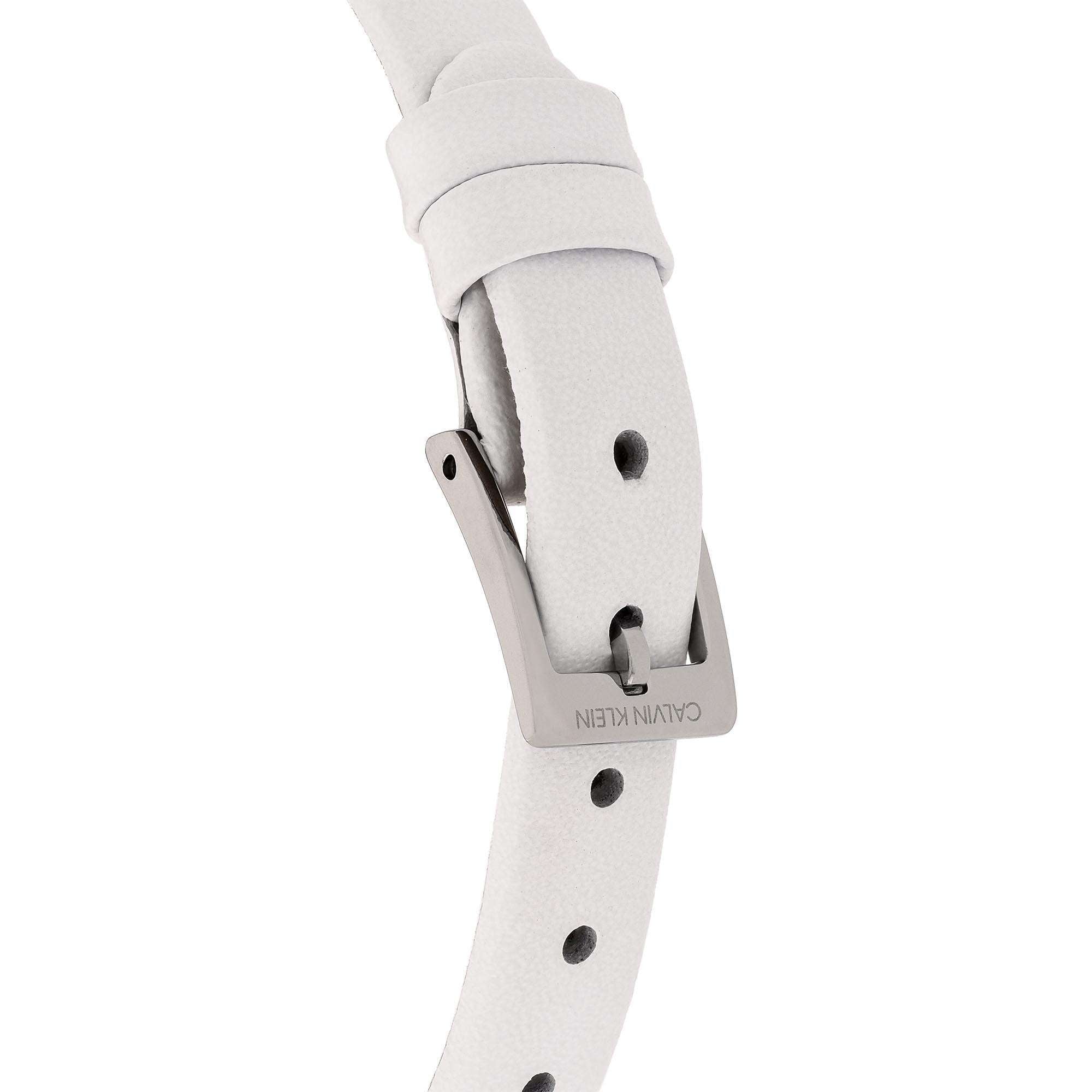 Calvin Klein Wavy Quartz Silver Dial Stainless Steel Bracelet Ladies Watch K8P231L6