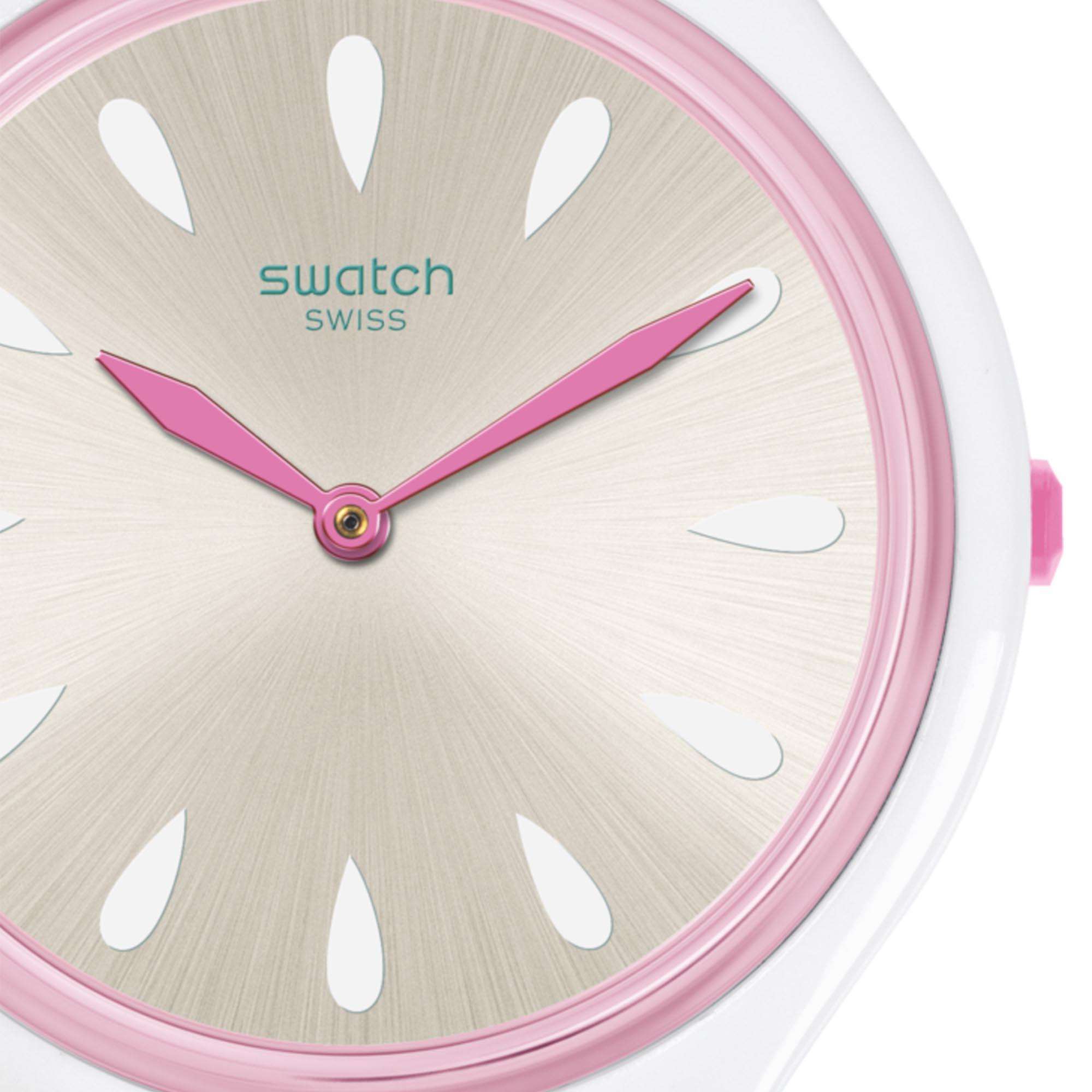 Swatch Skinpivoine Pink Dial Ladies Watch SVOZ100