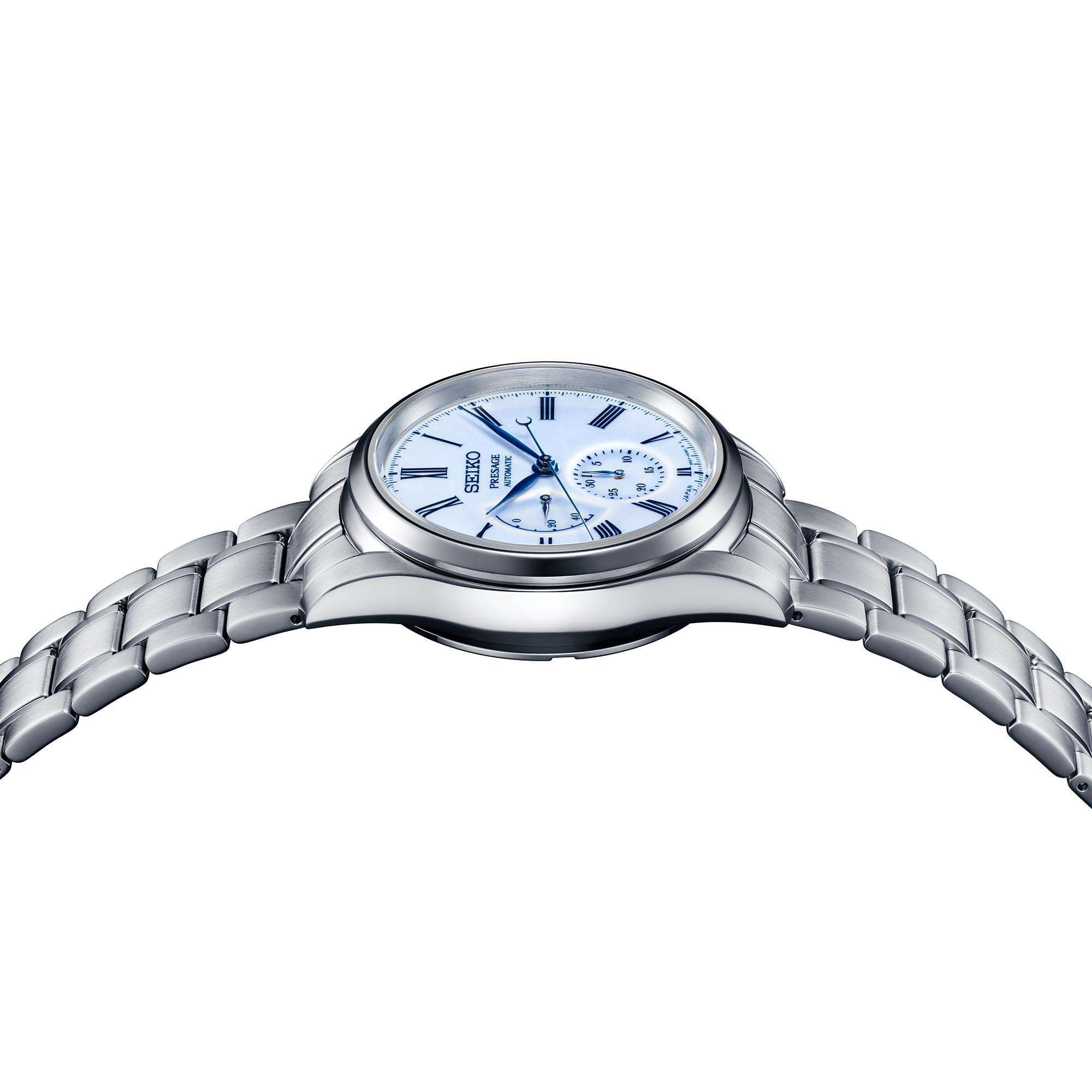 Seiko Presage Arita Porcelain Limited Edition Automatic Blue Dial Steel Bracelet Men's Watch SPB267J1