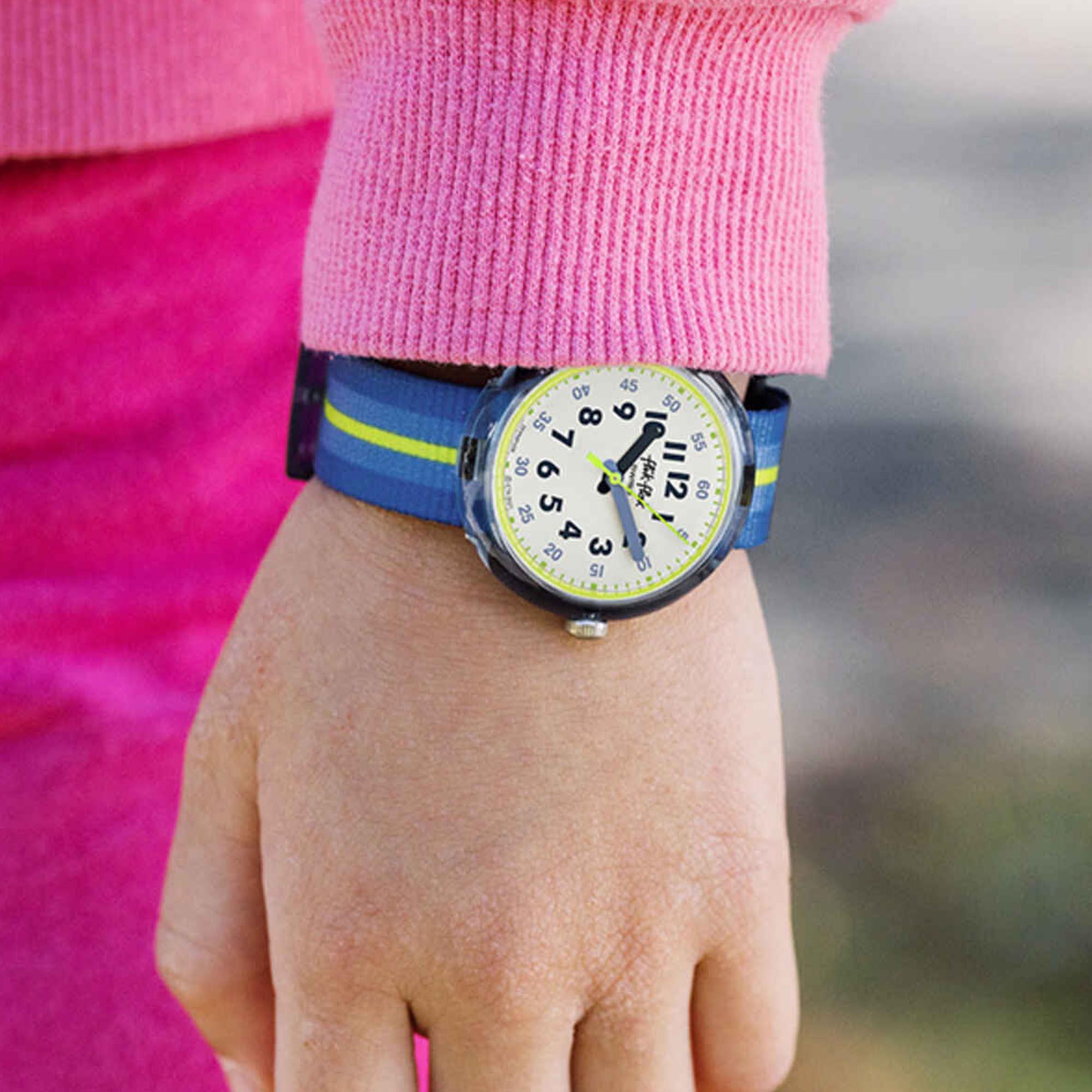 Flik Flak Quartz Blue Dial Blue Strap Boys Watch FPNP108