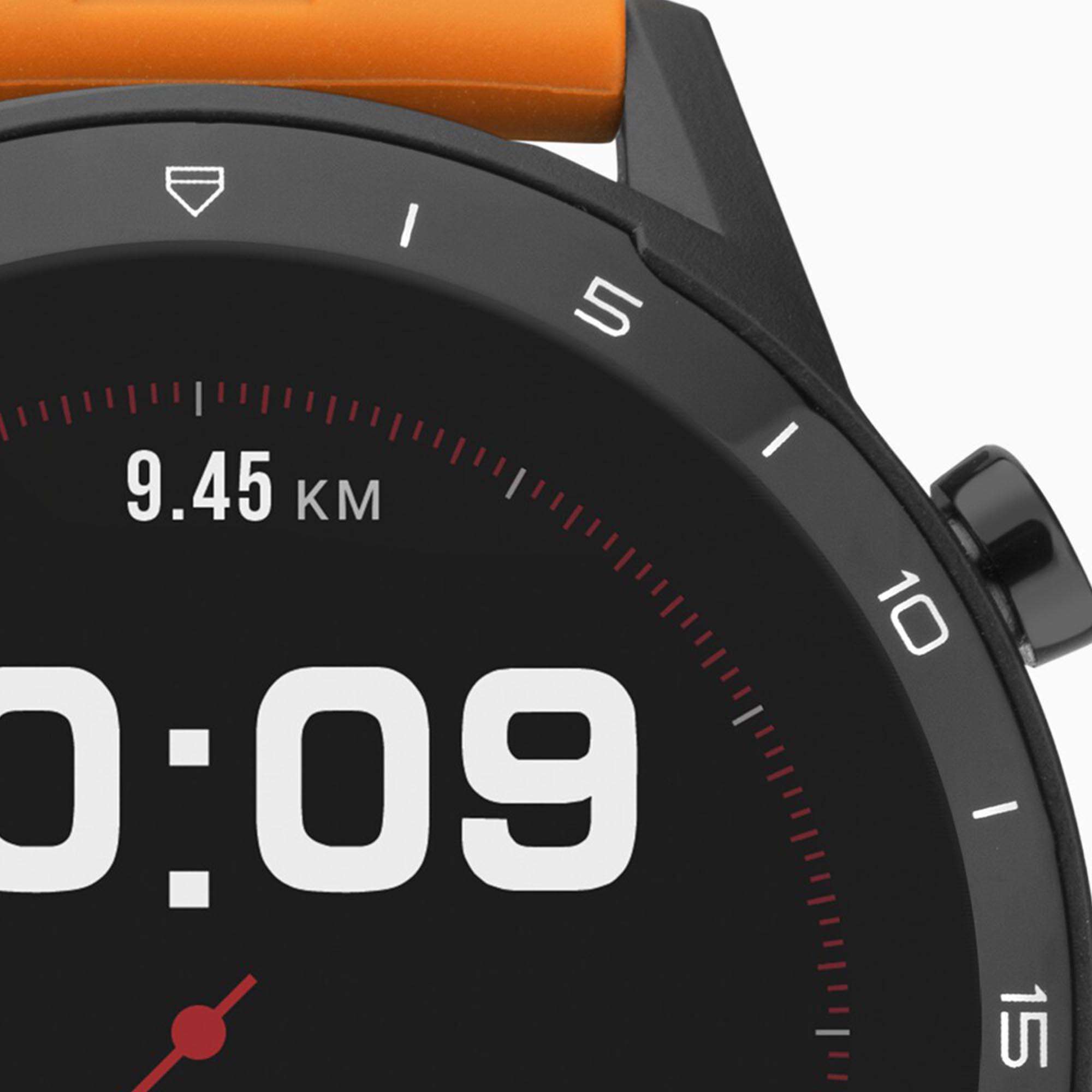 Sekonda Black Interactive Dial Orange Silicone Strap Men’s Smart Watch 1911
