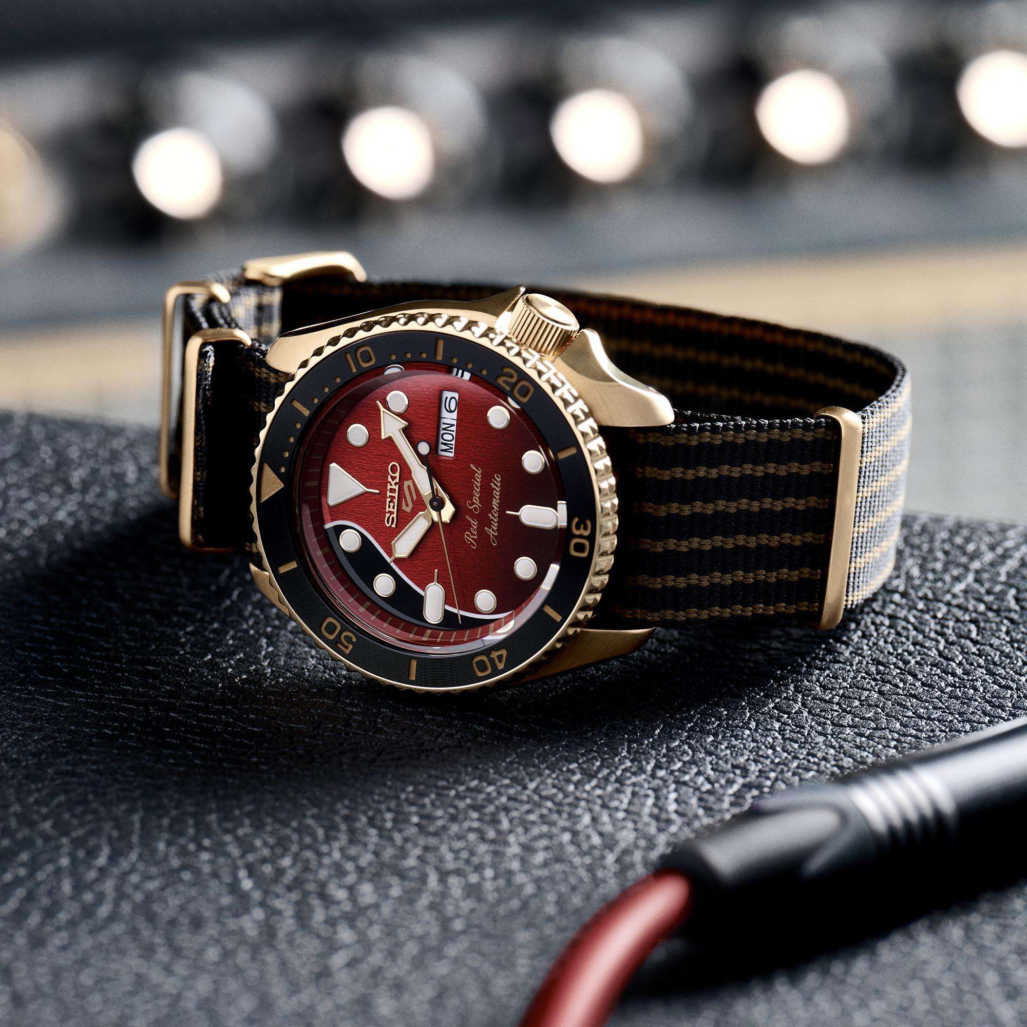 Seiko 5 Sports x Brian May Red Special II Automatic Limited Edition Men's Watch SRPH80K1