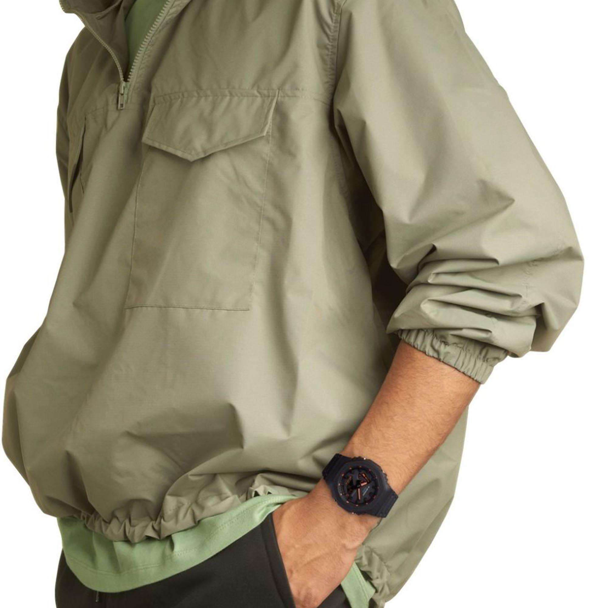 Casio G-Shock Octagon Series ‘CasiOak’ Quartz Grey Dial Grey Silicone Strap Mens Watch GA-2100-1A4ER
