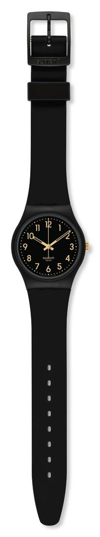 Swatch Golden Tac Black Bio-sourced material Case Black Dial Unisex Watch SO28B113