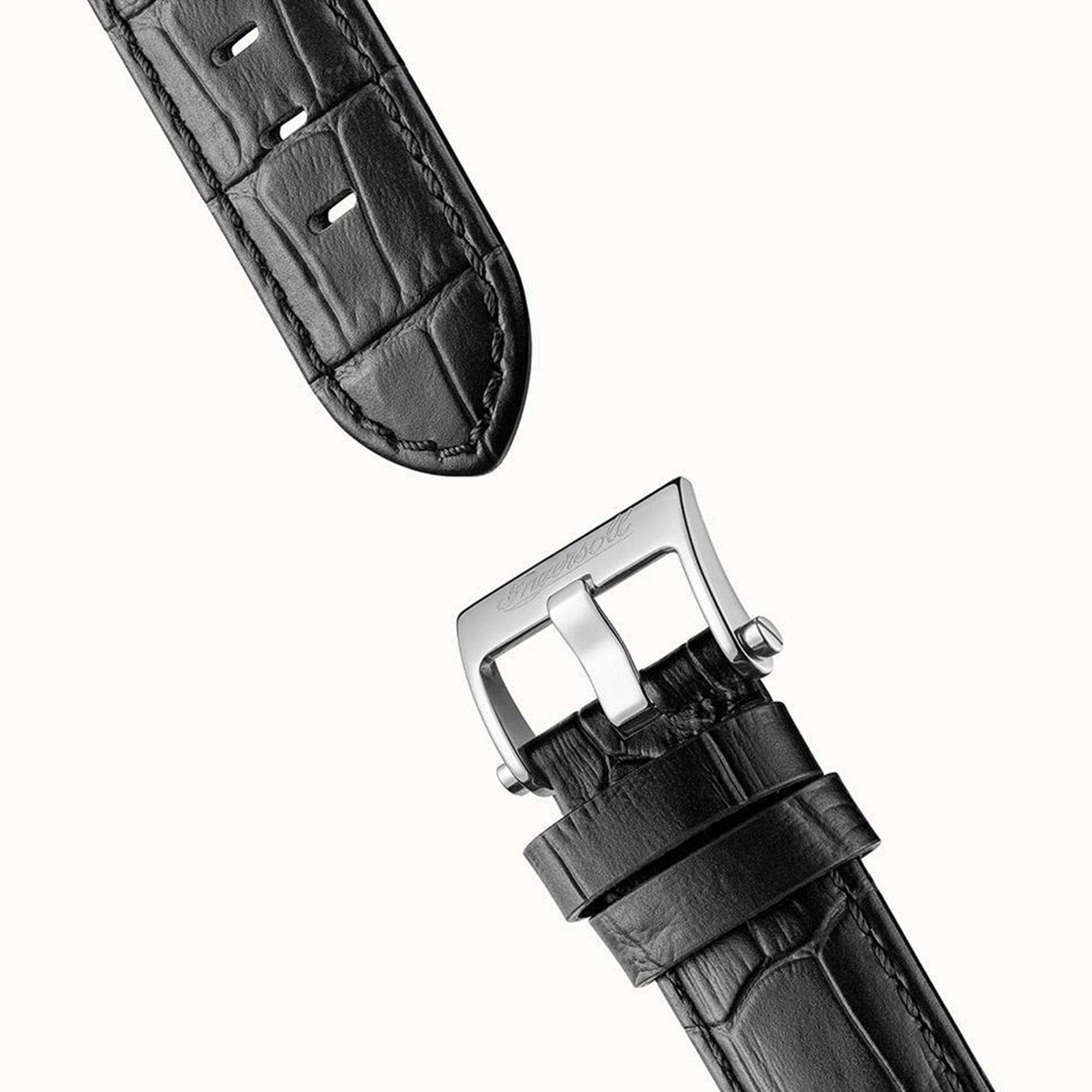 Ingersoll The New England Automatic Silver Dial Black Leather Strap Men's Watch I00903B