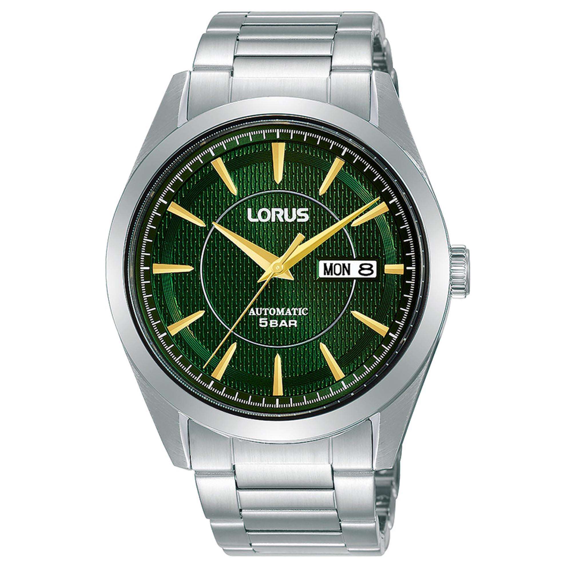 Lorus Classic Automatic Green Dial Stainless Steel Bracelet Men's Watch RL439AX9