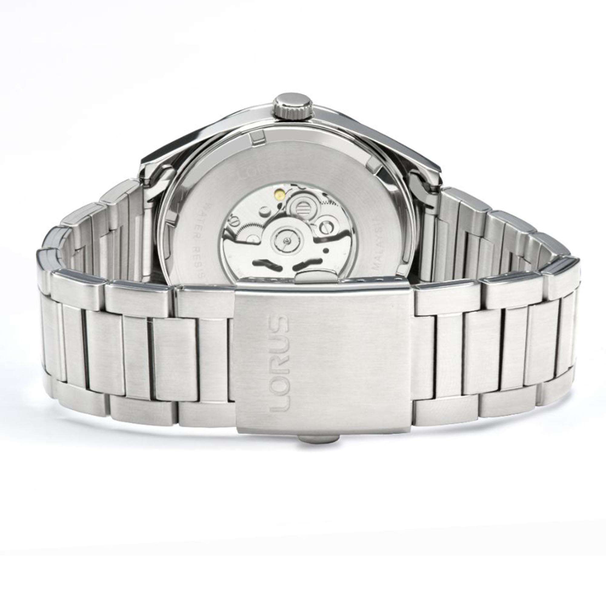 Lorus Classic Automatic Black Dial Stainless Steel Bracelet Men's Watch RL441AX9