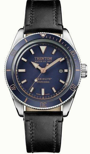 Ingersoll Limited Edition The Trenton Blue Dial Black Leather Strap Quartz Men's Watch T07601