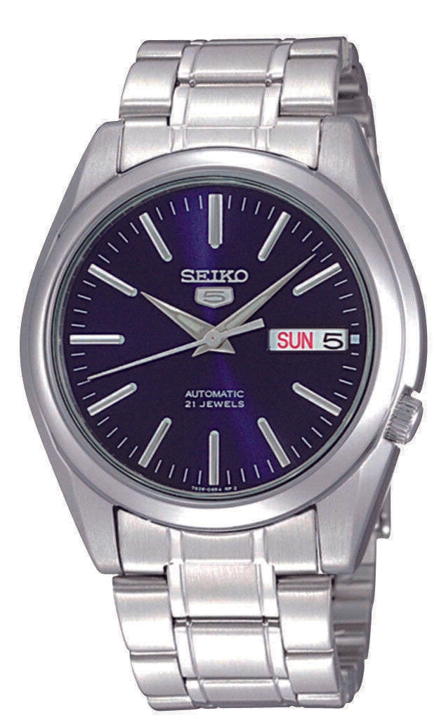 Seiko 5 Automatic Blue Dial Stainless Steel Men's Watch SNKL43K1