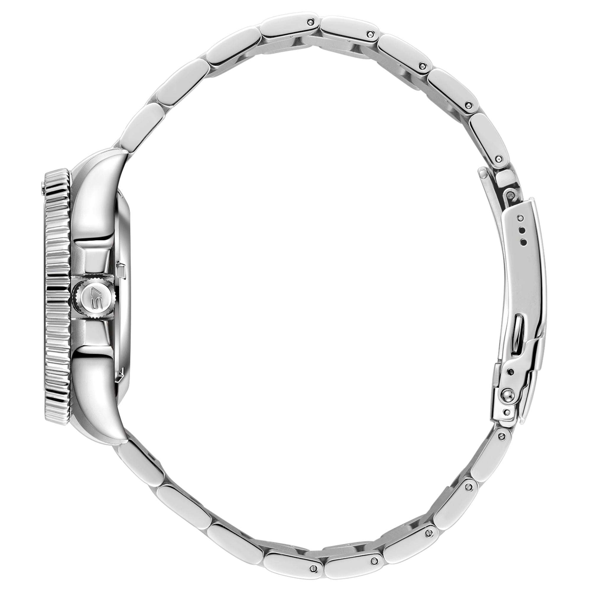 Rotary Super 7 SCUBA 'Hulk' Automatic Green Dial Silver Stainless Steel Bracelet Men's Dive Watch S7S003B