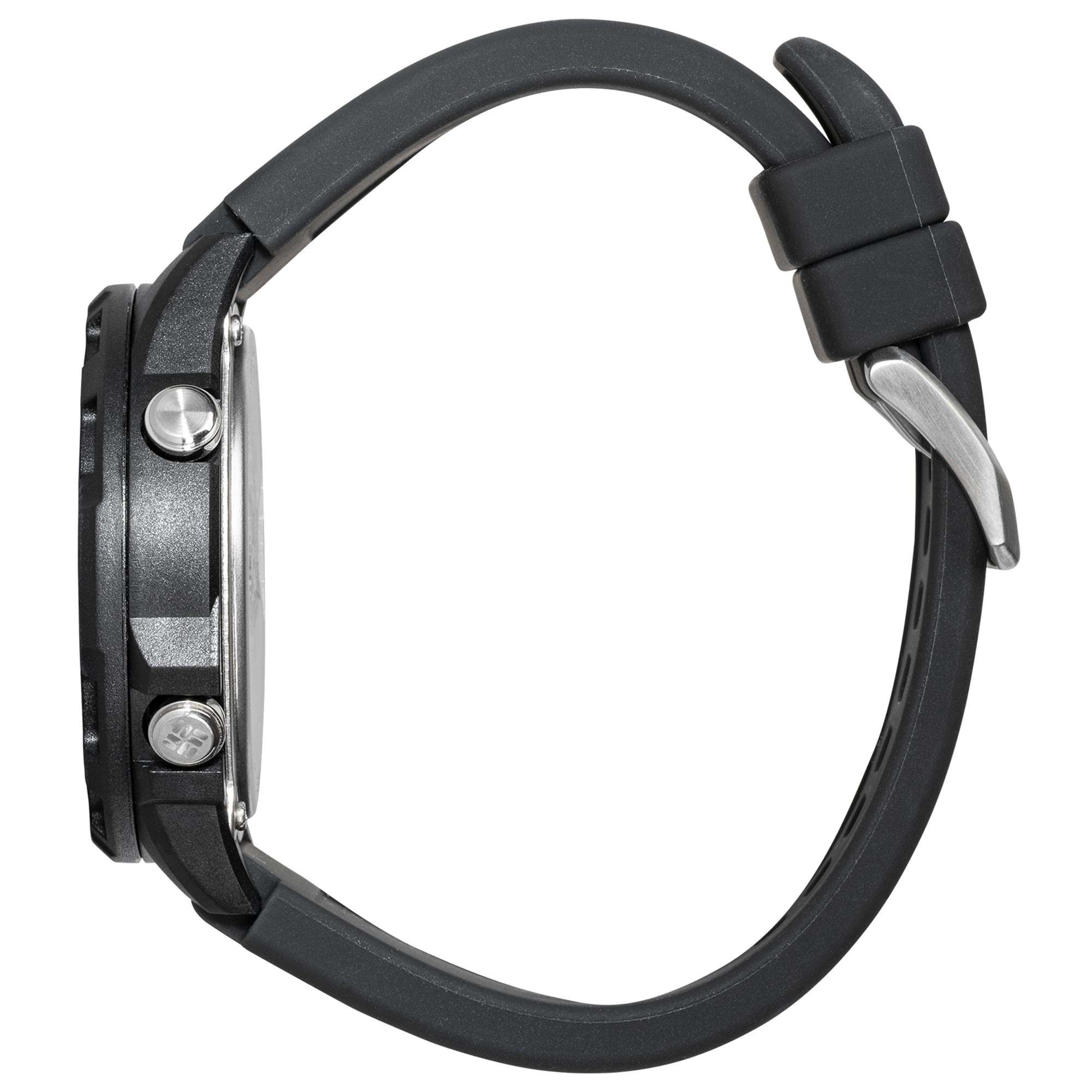Columbia Exclusive Trailhead Quartz Digital Dial Black Rubber Strap Watch CSS13-007