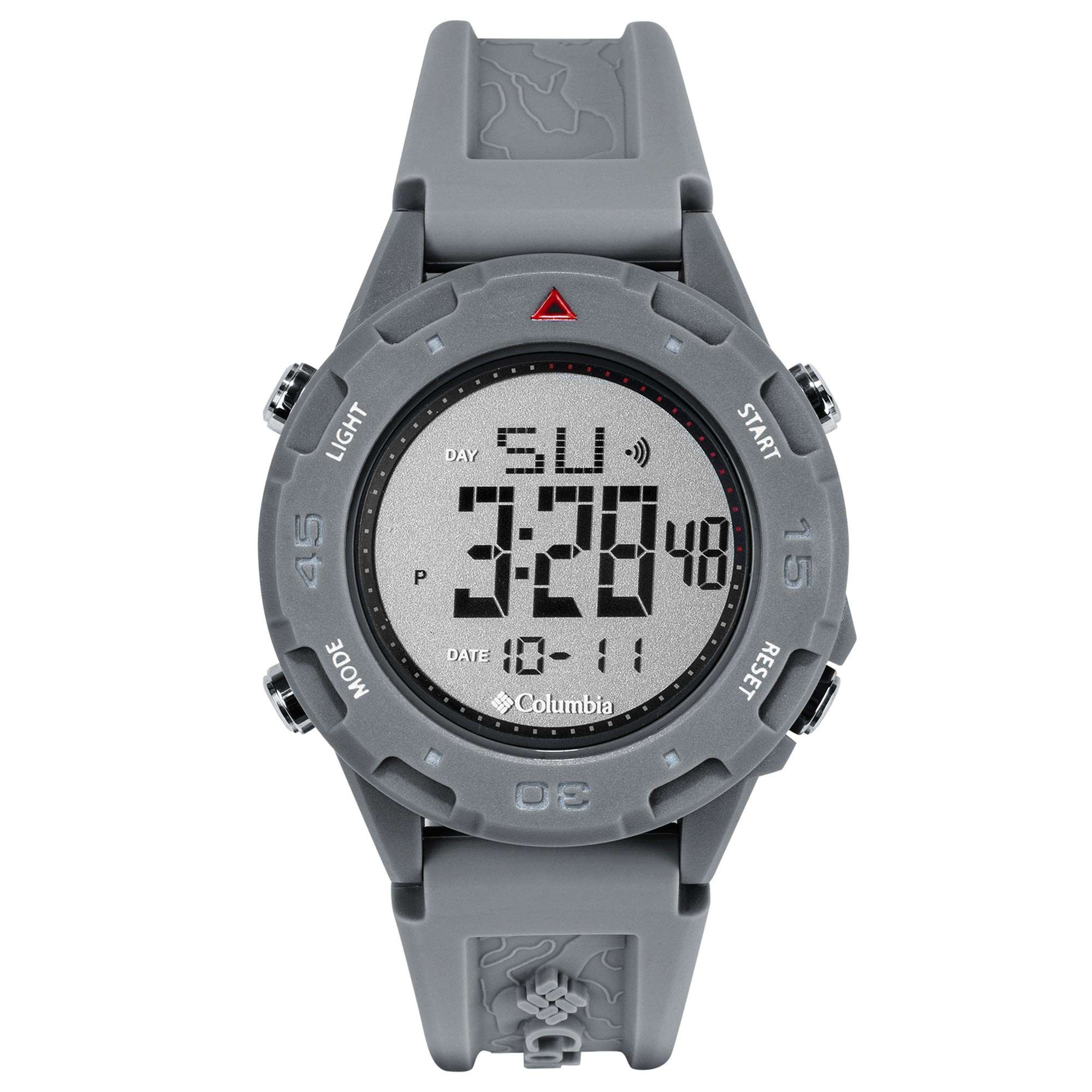 Columbia Exclusive Trailhead Quartz Digital Dial Grey Rubber Strap Watch CSS13-008