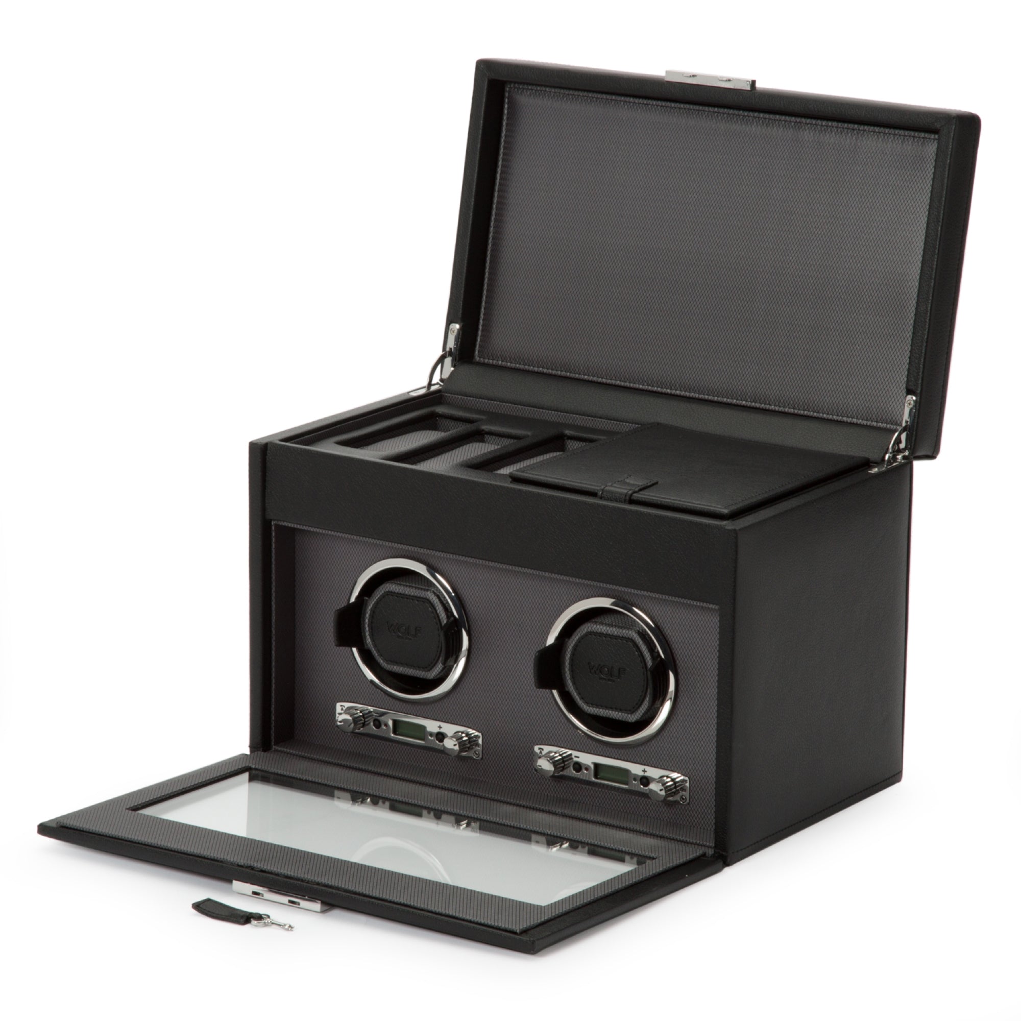 WOLF Double Watch Winder With Storage 456202