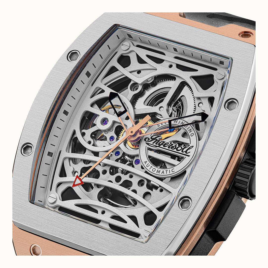 Ingersol The Challenger Automatic Black Strap Men's Watch I12302