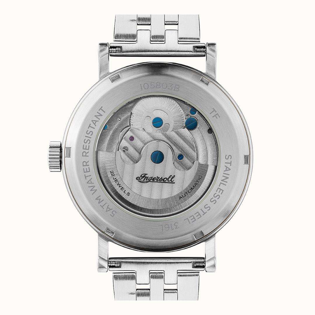 Ingersoll The Charles Automatic Silver Dial Stainless Steel Bracelet Men's Watch I05803B