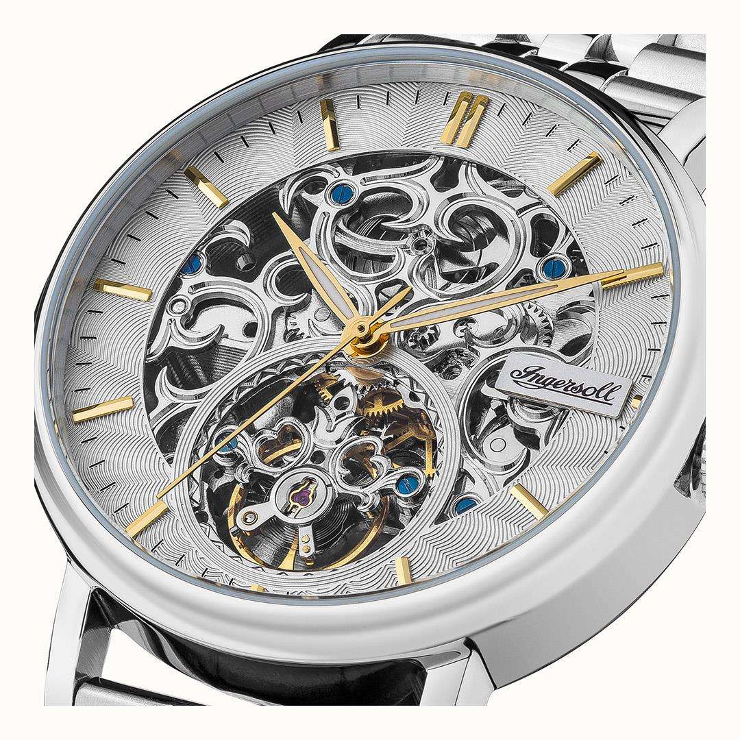 Ingersoll The Charles Automatic Silver Dial Stainless Steel Bracelet Men's Watch I05803B