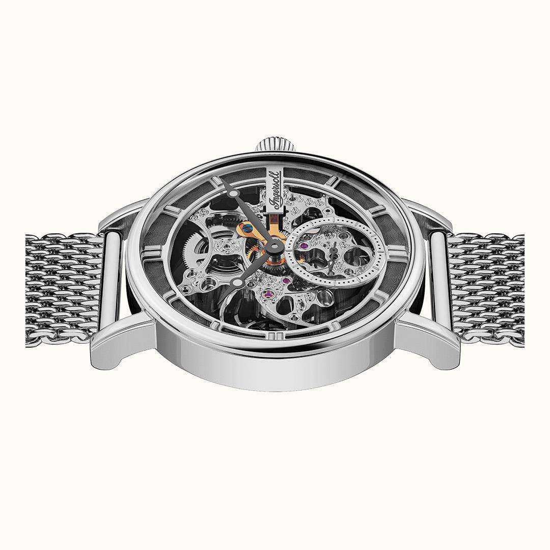 Ingersoll The Herald Automatic Grey Dial Milanese Bracelet Men's Watch I00405B