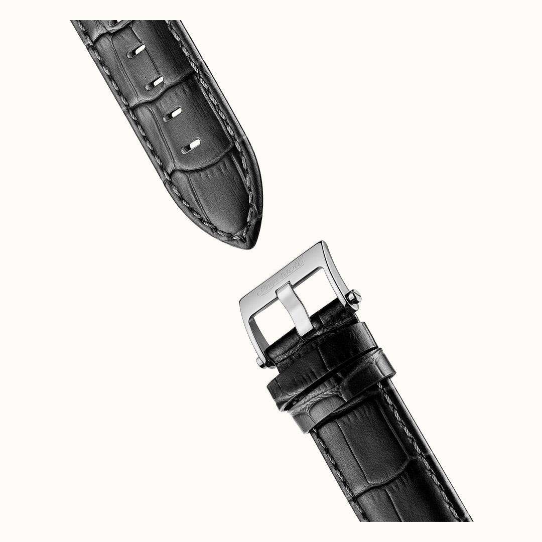 Ingersoll The Michigan Automatic White Dial Black Leather Strap Men's Watch I01105