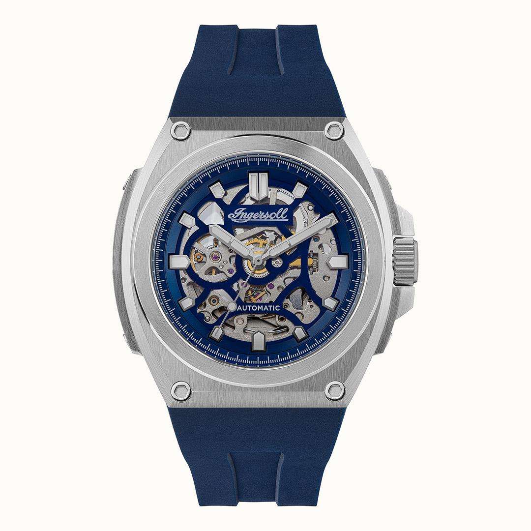 Ingersol The Motion Automatic Blue Dial Strap Men's Watch I11704