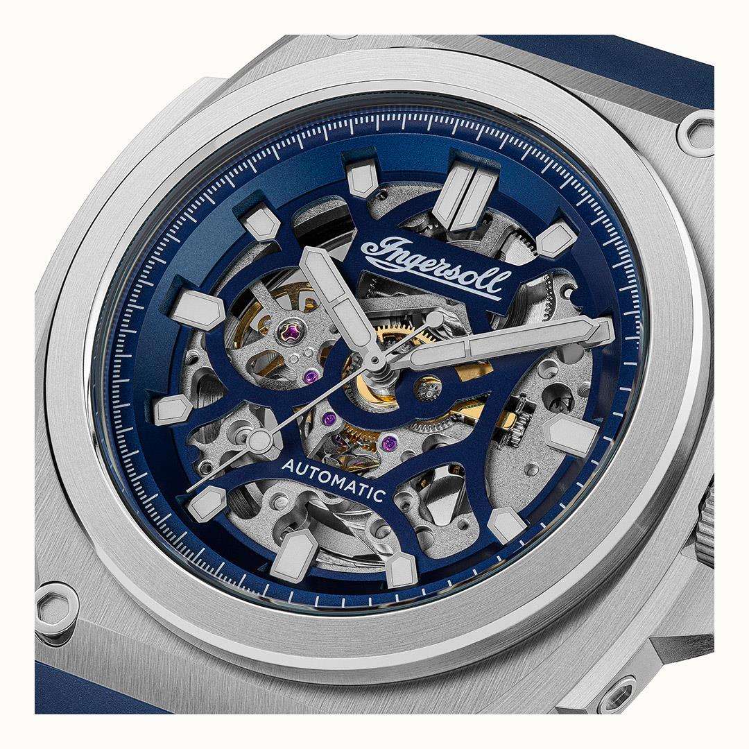 Ingersol The Motion Automatic Blue Dial Strap Men's Watch I11704