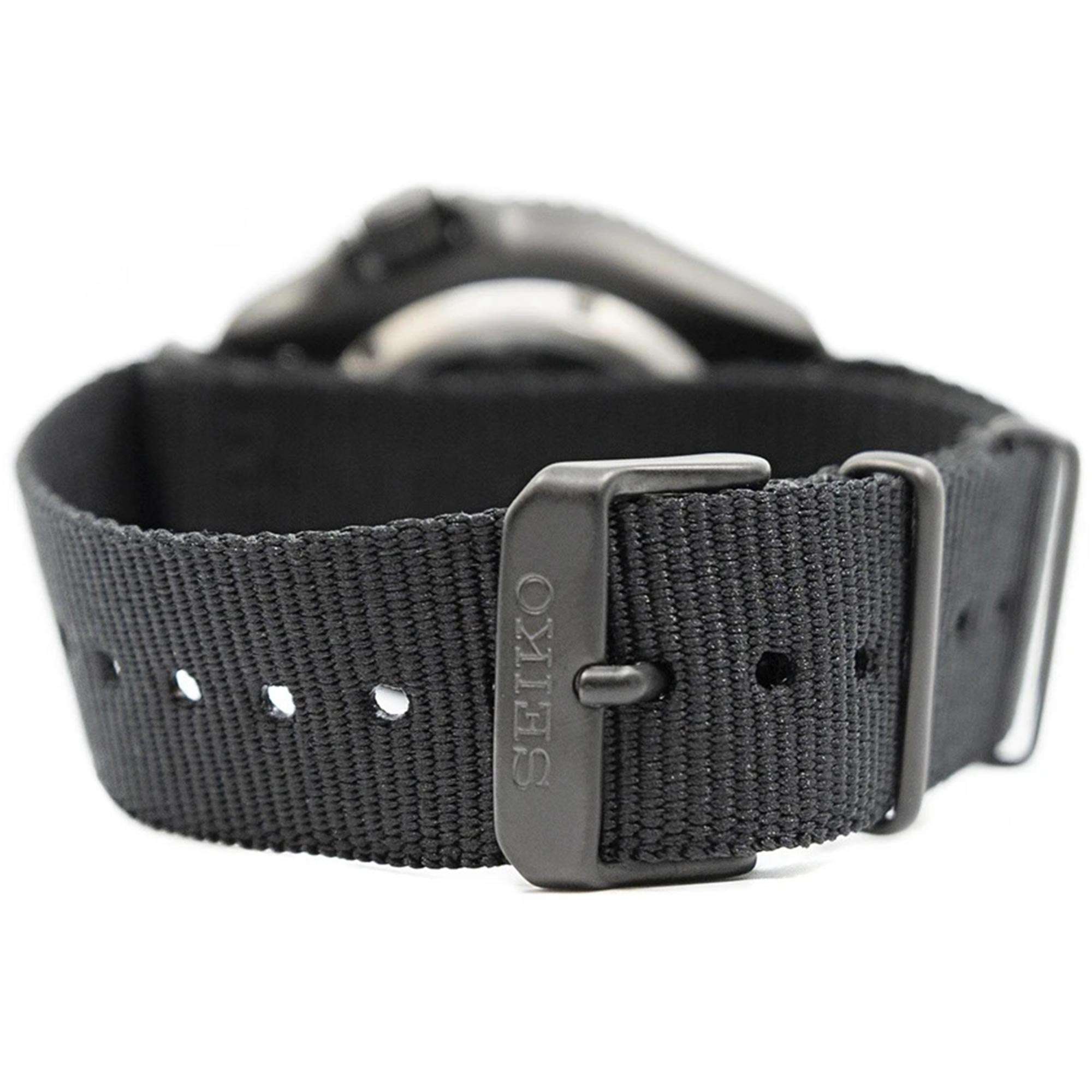 Seiko 5 Sports Black Dial Black Nylon Strap Automatic Men's Watch SRPD83K1