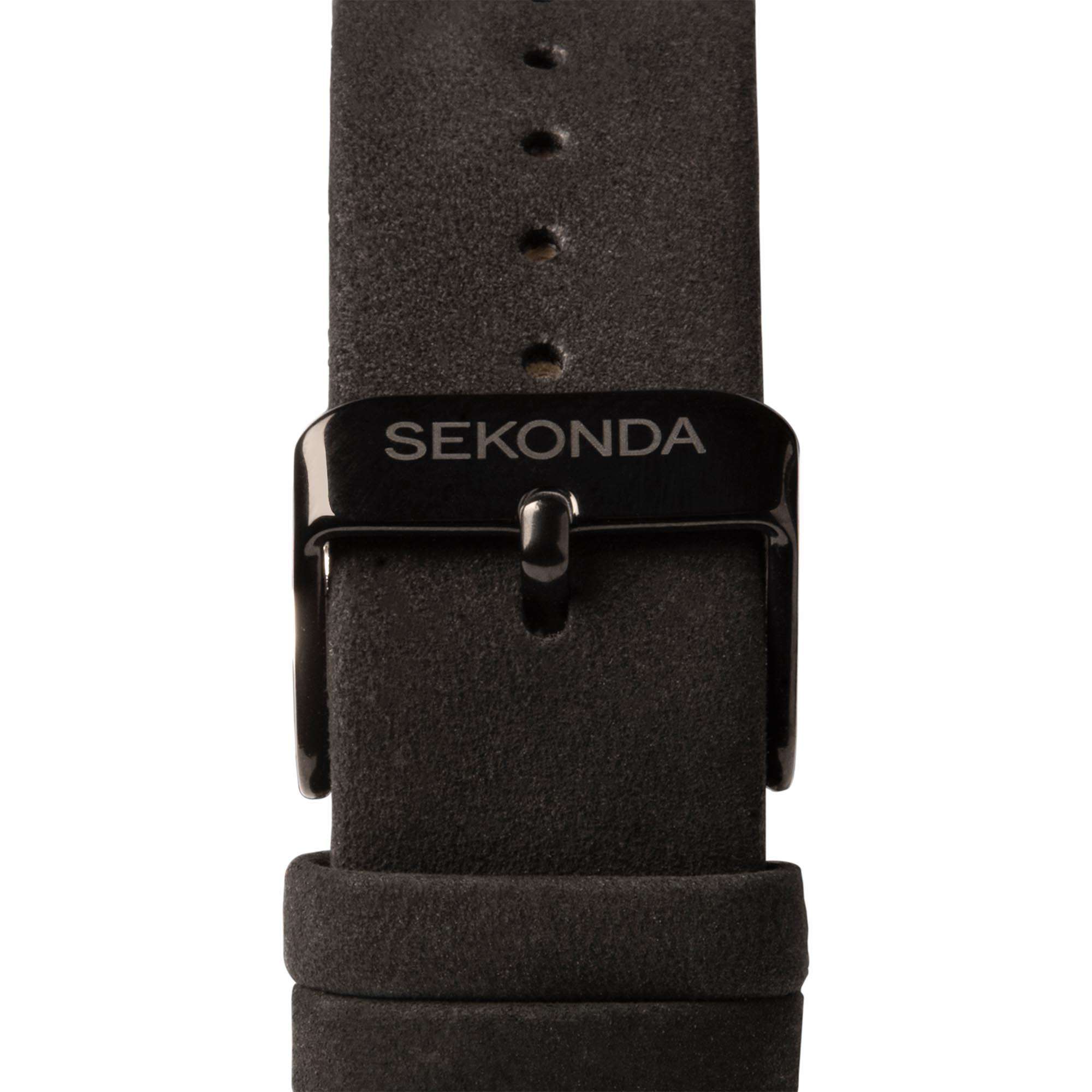 Sekonda Airborne Quartz Black Dial Black Strap Men's Watch 1995