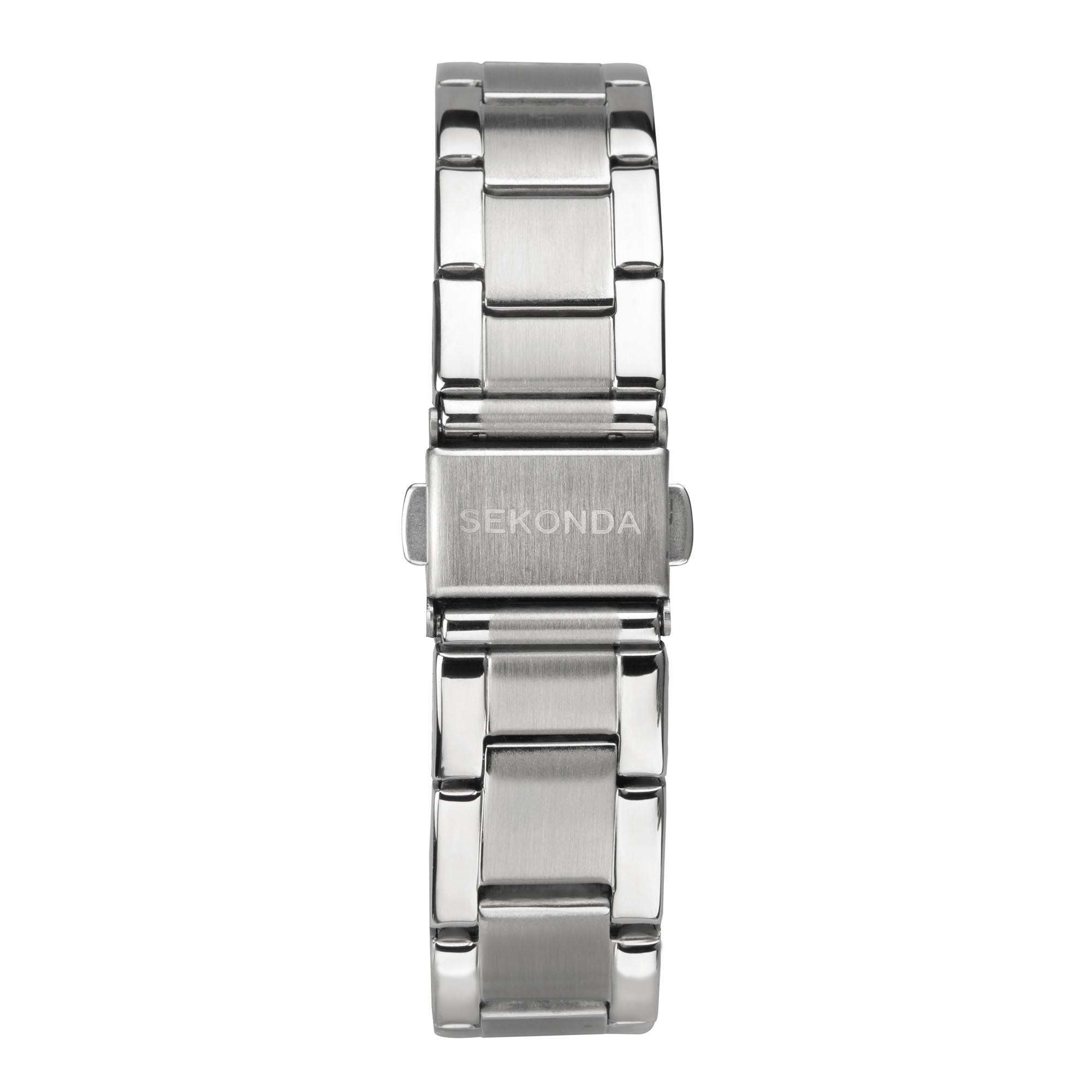Sekonda ColourPop Quartz Black Dial Stainless Steel Bracelet Ladies Watch 40364
