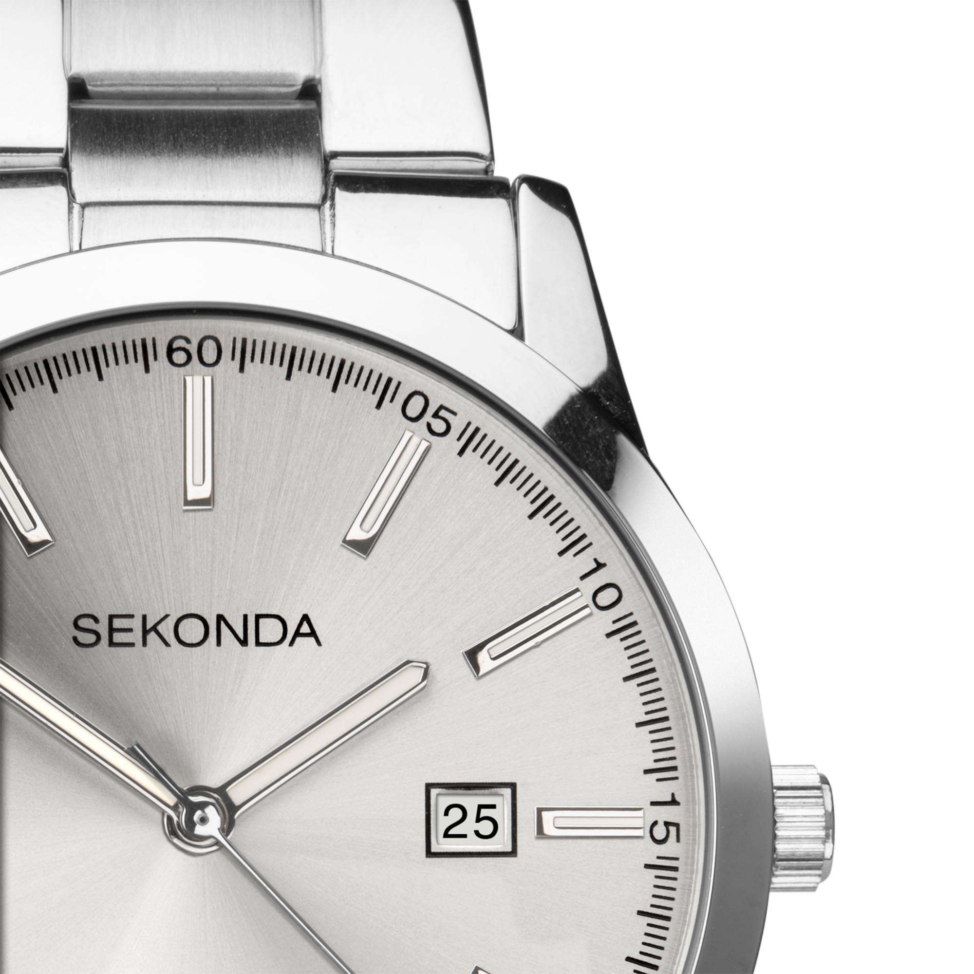 Sekonda ColourPop Quartz Silver Dial Stainless Bracelet Men's Watch 1945