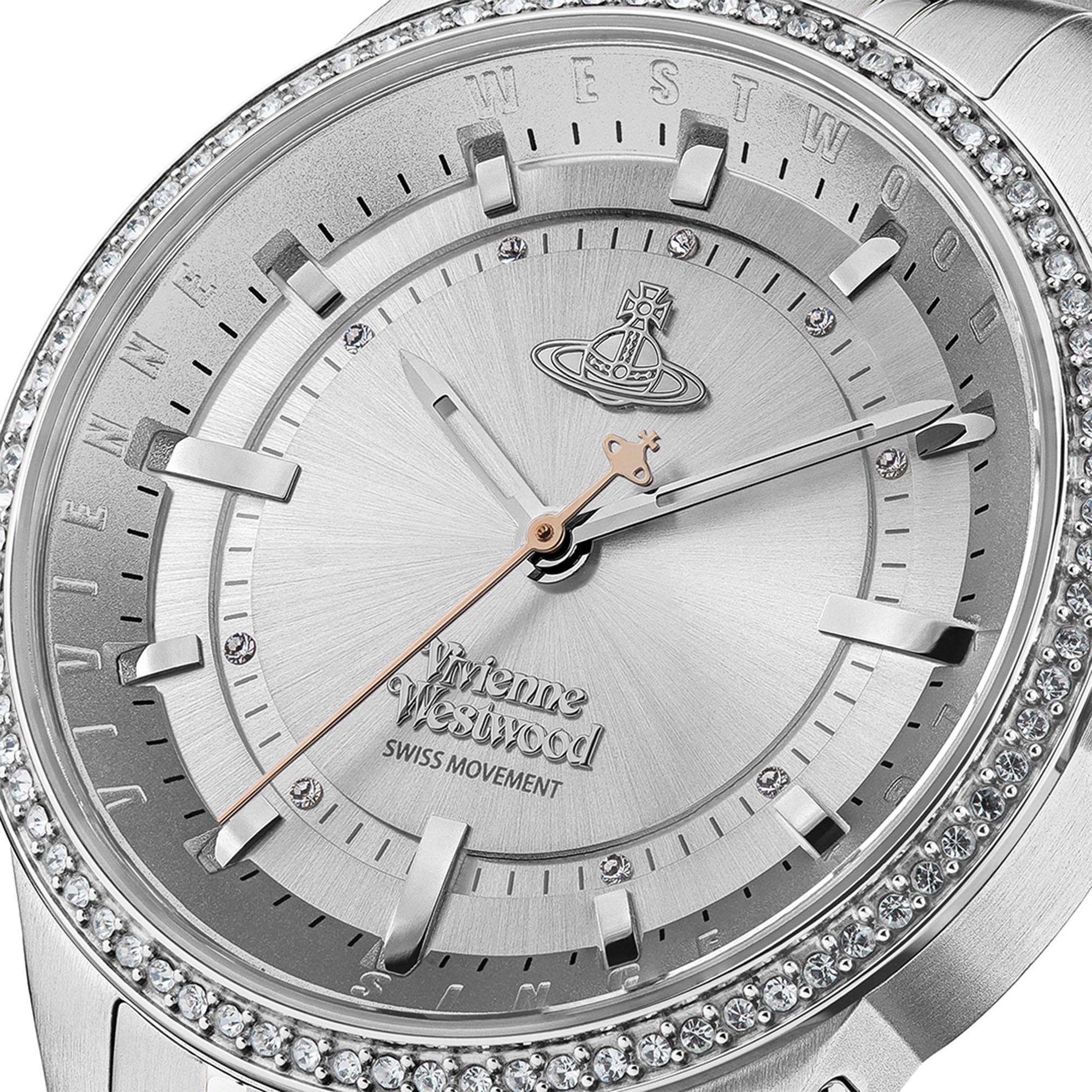 Vivienne Westwood East End Quartz Silver Dial Stainless Steel Bracelet Ladies Watch VV262WSSR