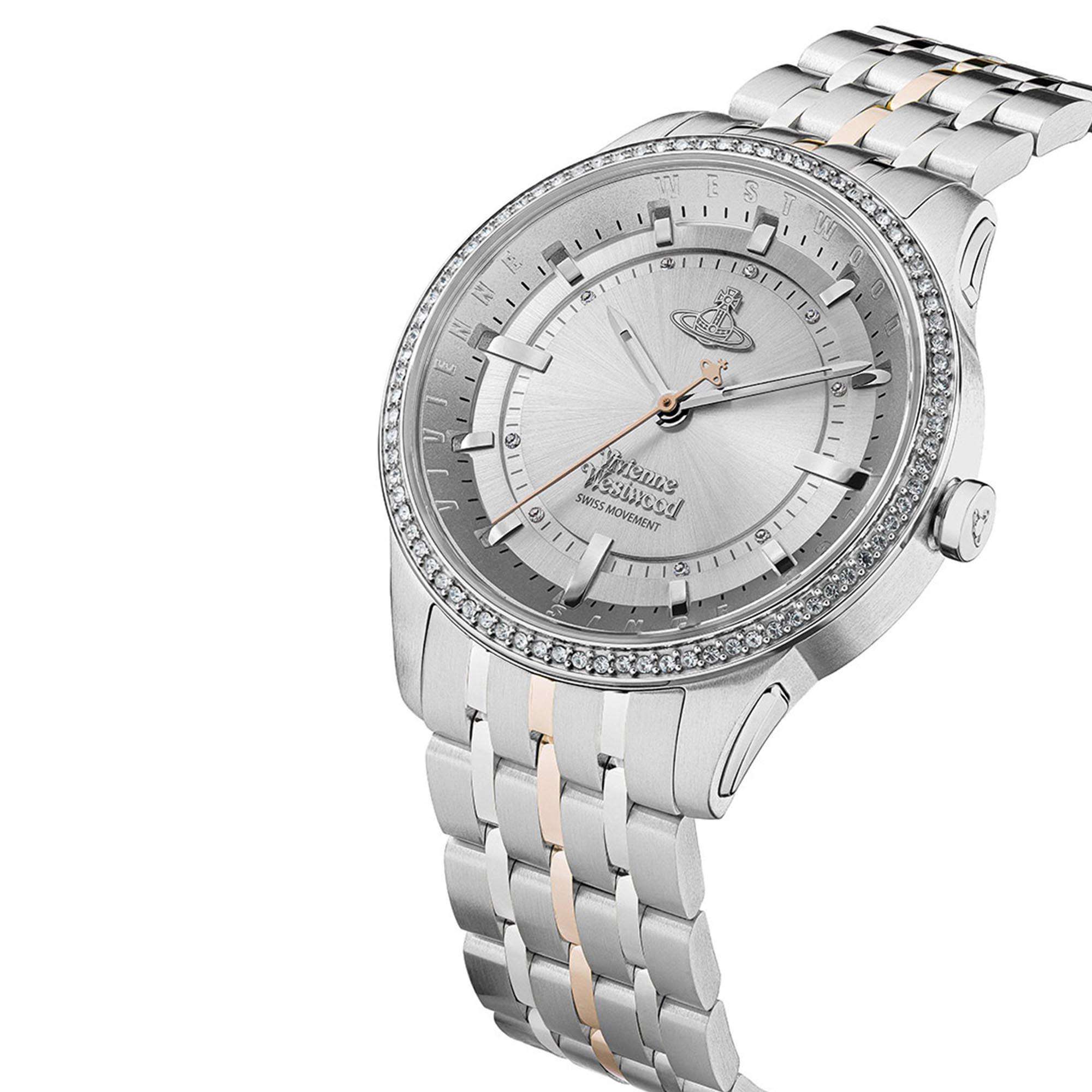 Vivienne Westwood East End Quartz Silver Dial Stainless Steel Bracelet Ladies Watch VV262WSSR