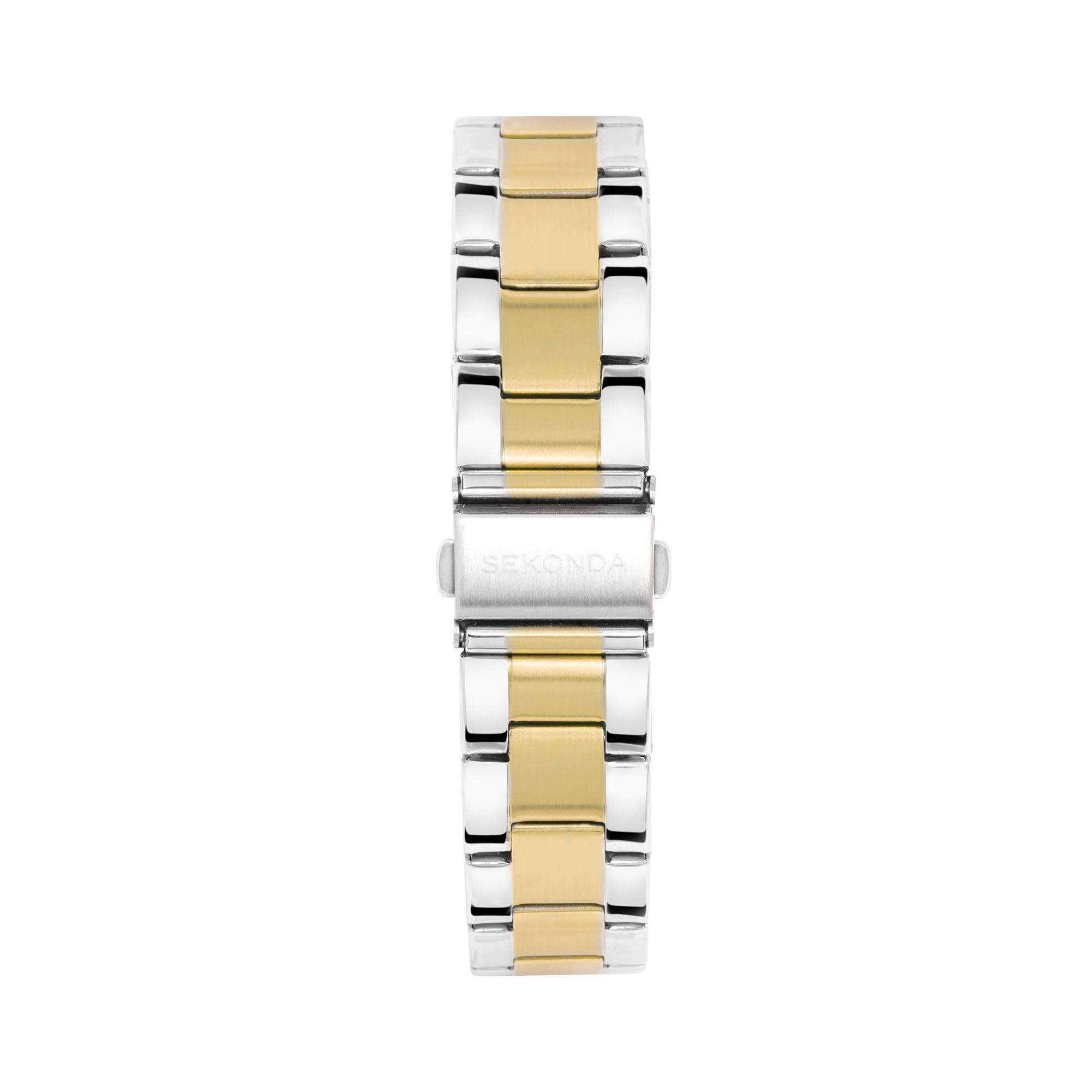 Sekonda Classic Quartz Champagne Dial Two Tone Stainless Steel Bracelet Men's Watch 1997