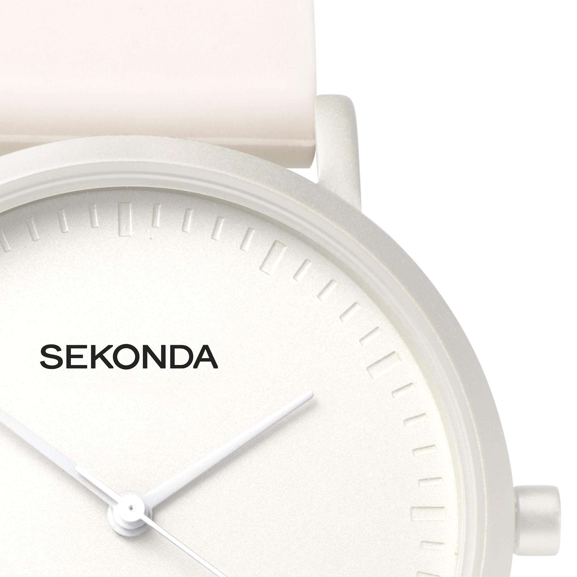 Sekonda In Colour Quartz White Dial White Silicone Strap Ladies Watch 40390