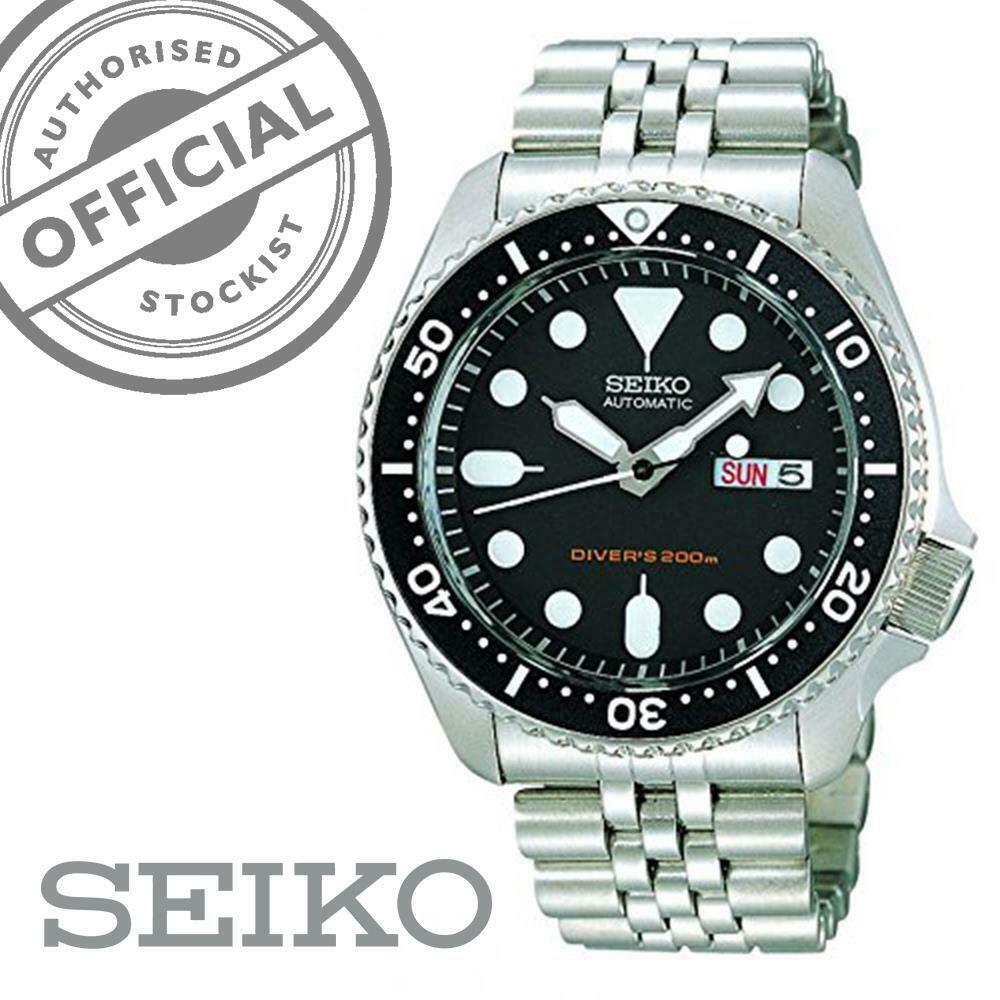Seiko Diver's Automatic Black Dial Stainless Steel Jubilee Bracelet Men's Watch SKX007K2 REF: 62485 - WatchNation