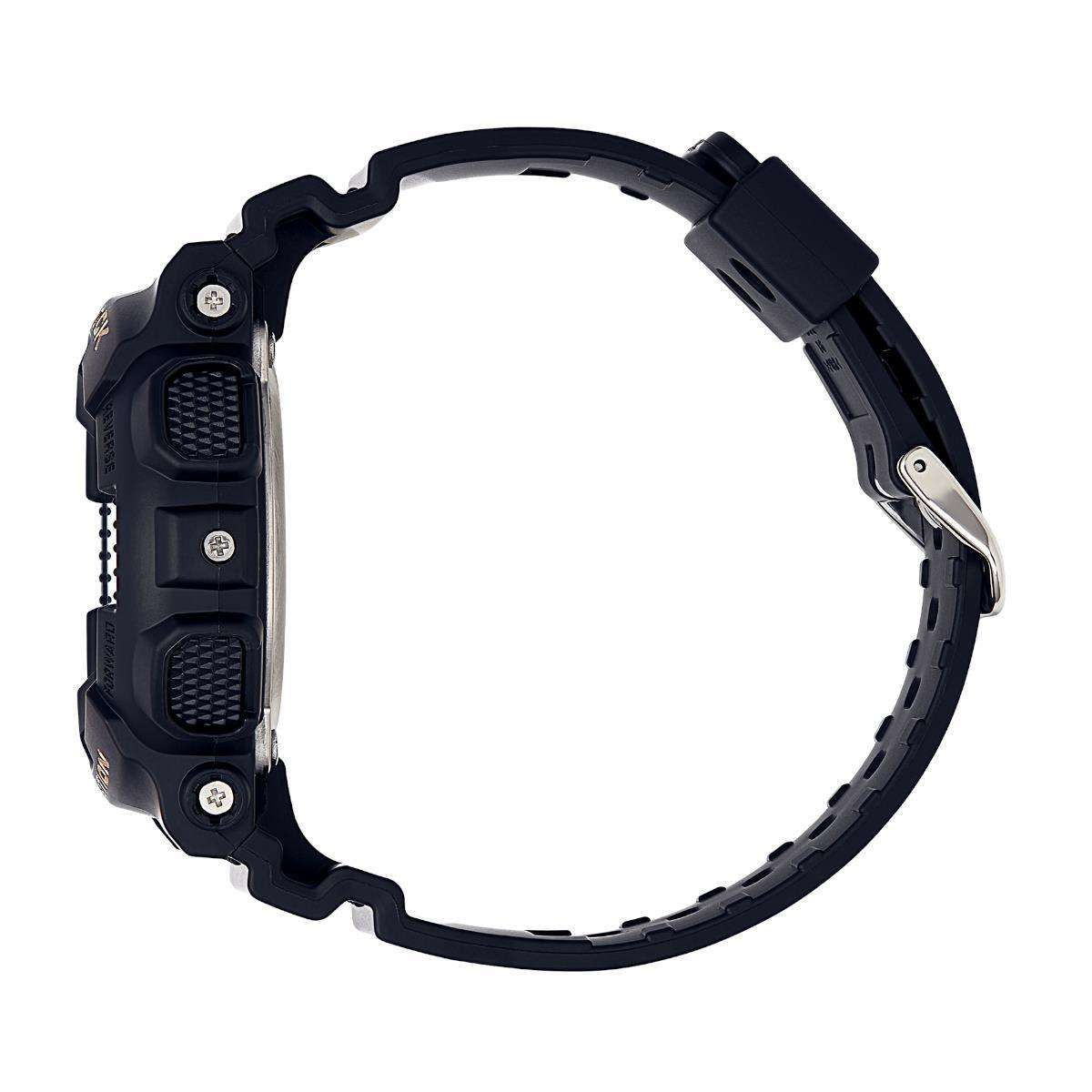 Casio G-Shock Quartz Black Dial Black Silicone Strap Unisex Watch GMA-S140M-1AER