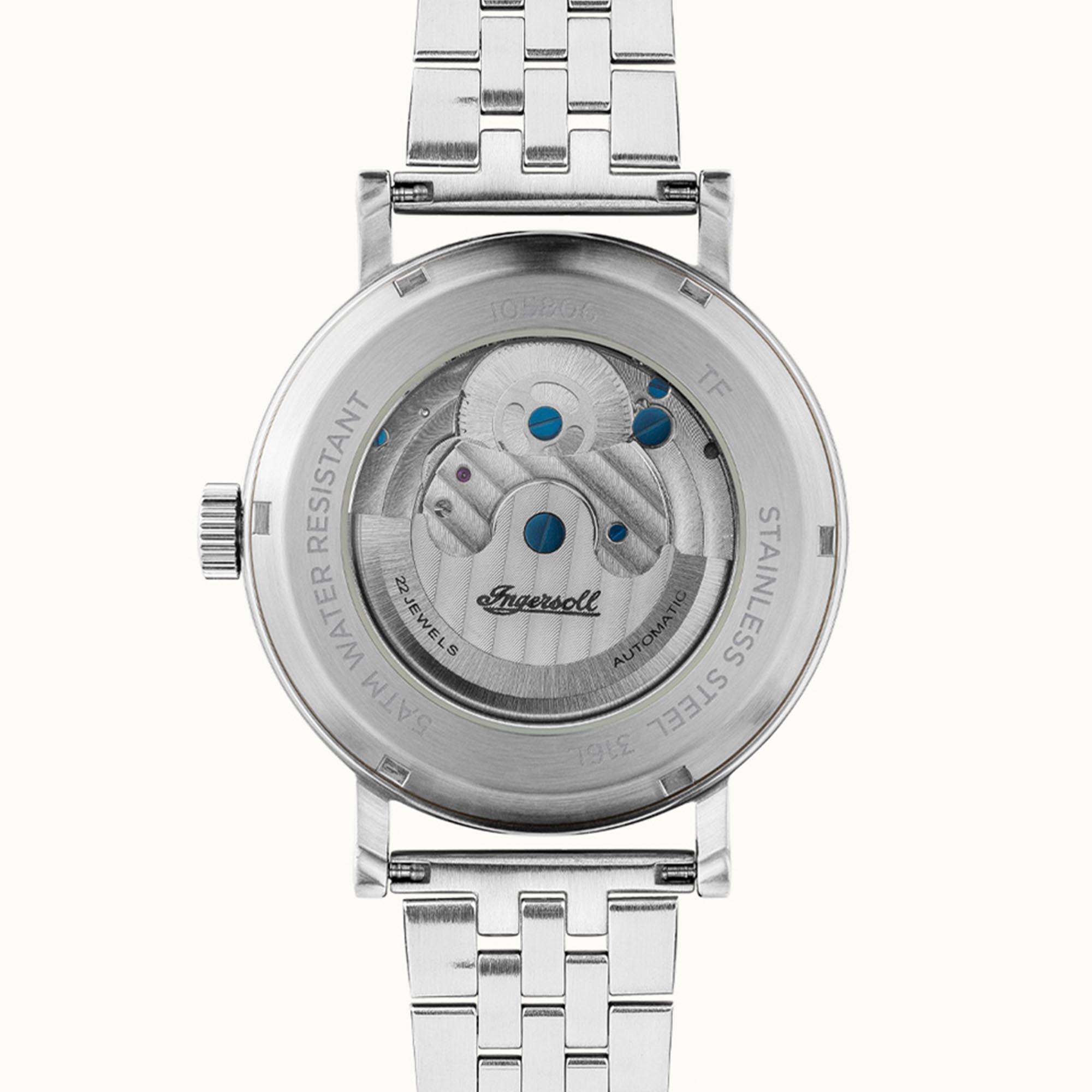 Ingersoll The Charles Automatic Silver Dial Stainless Steel Bracelet Men's Watch I05806