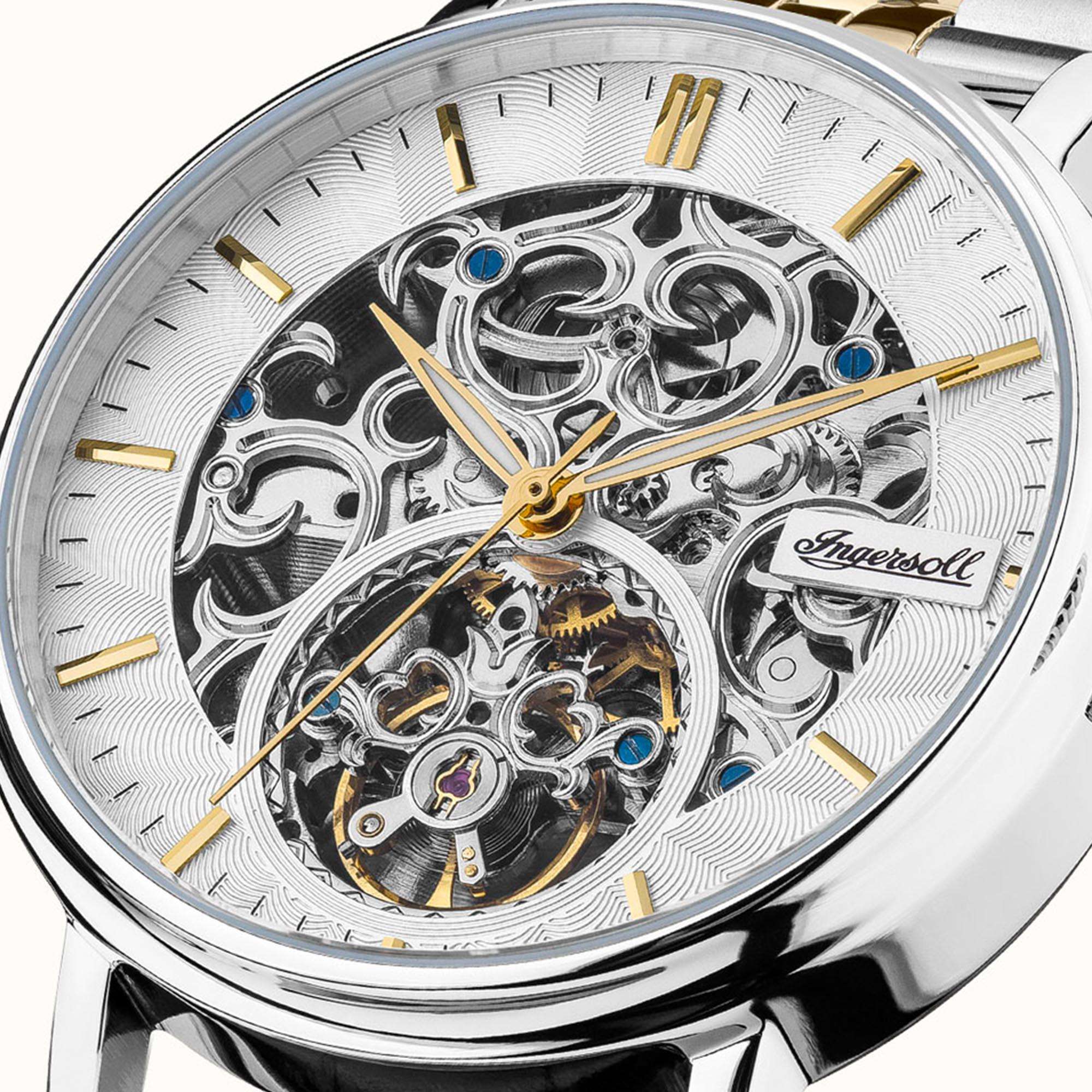 Ingersoll The Charles Automatic Silver Dial Stainless Steel Bracelet Men's Watch I05806