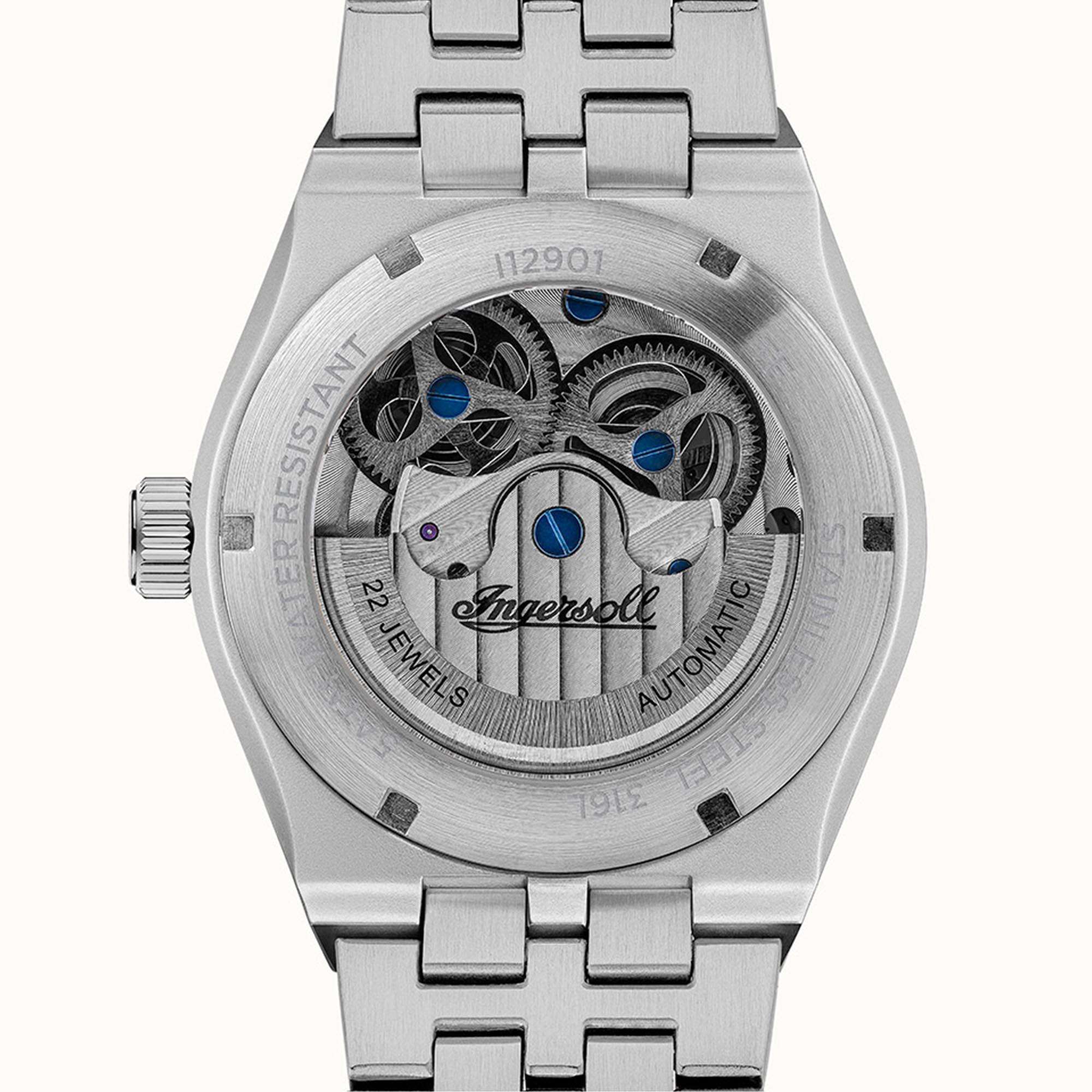 Ingersoll The Broadway Automatic Black Dial Stainless Steel Bracelet Men's Watch I12901