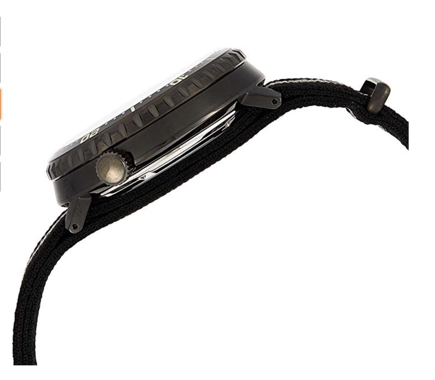 Seiko 5 Sports Bottle Cap Case Textile Strap Automatic Black Dial Men's Watch SRPC67K1