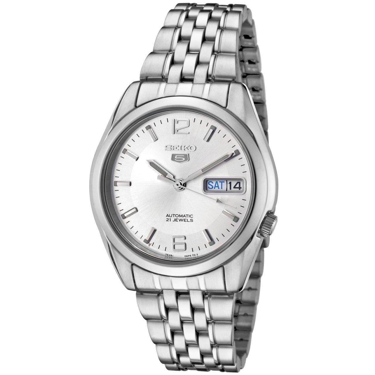 Seiko 5 Automatic Silver Dial Stainless Steel Men's Watch SNK385K1